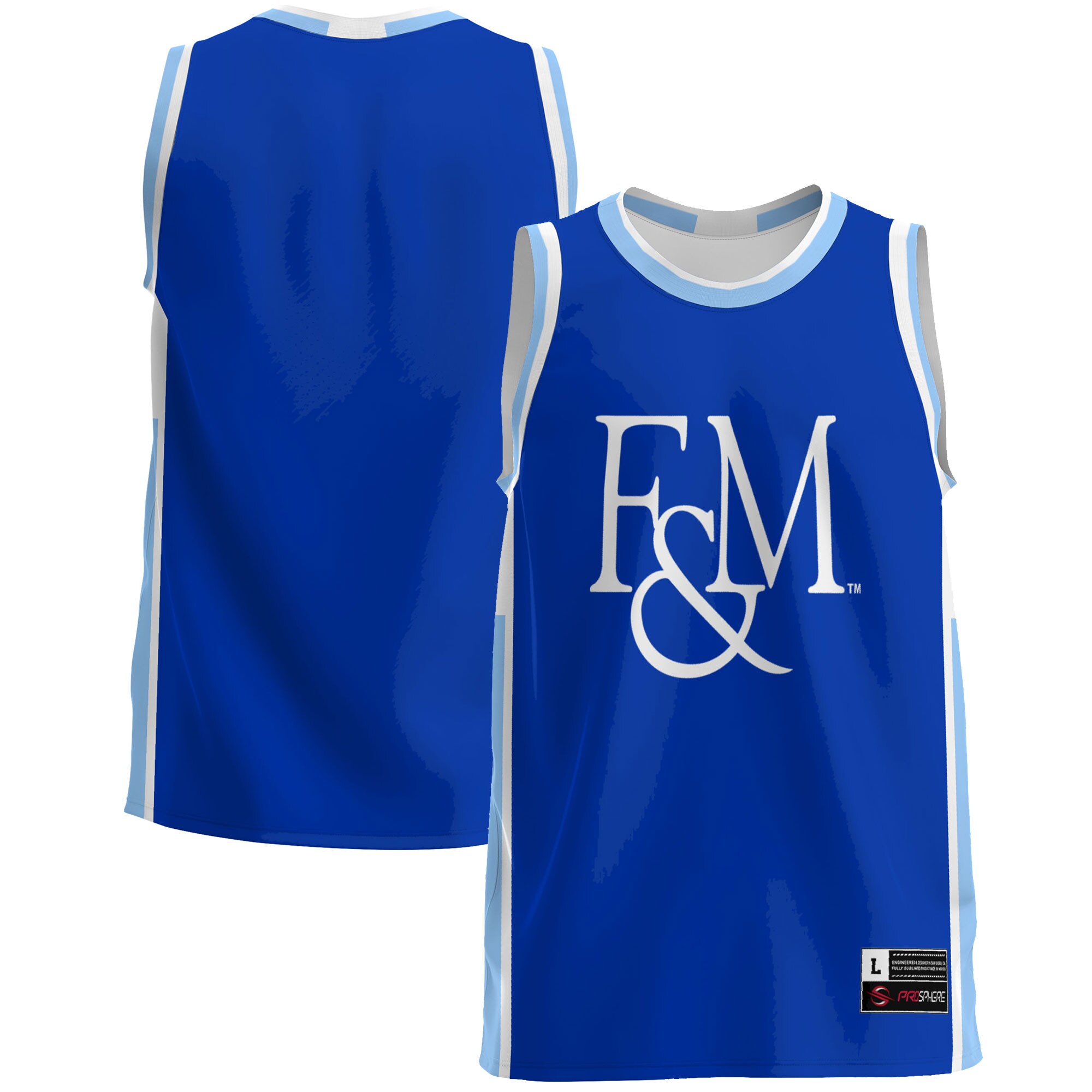 Franklin & Marshall Diplomats Basketball Jersey - Blue