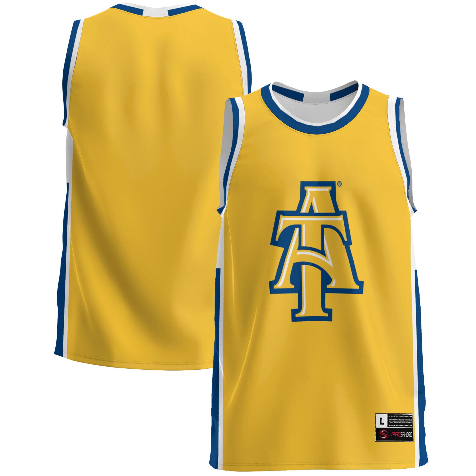 North Carolina A&T Aggies Basketball Jersey - Gold