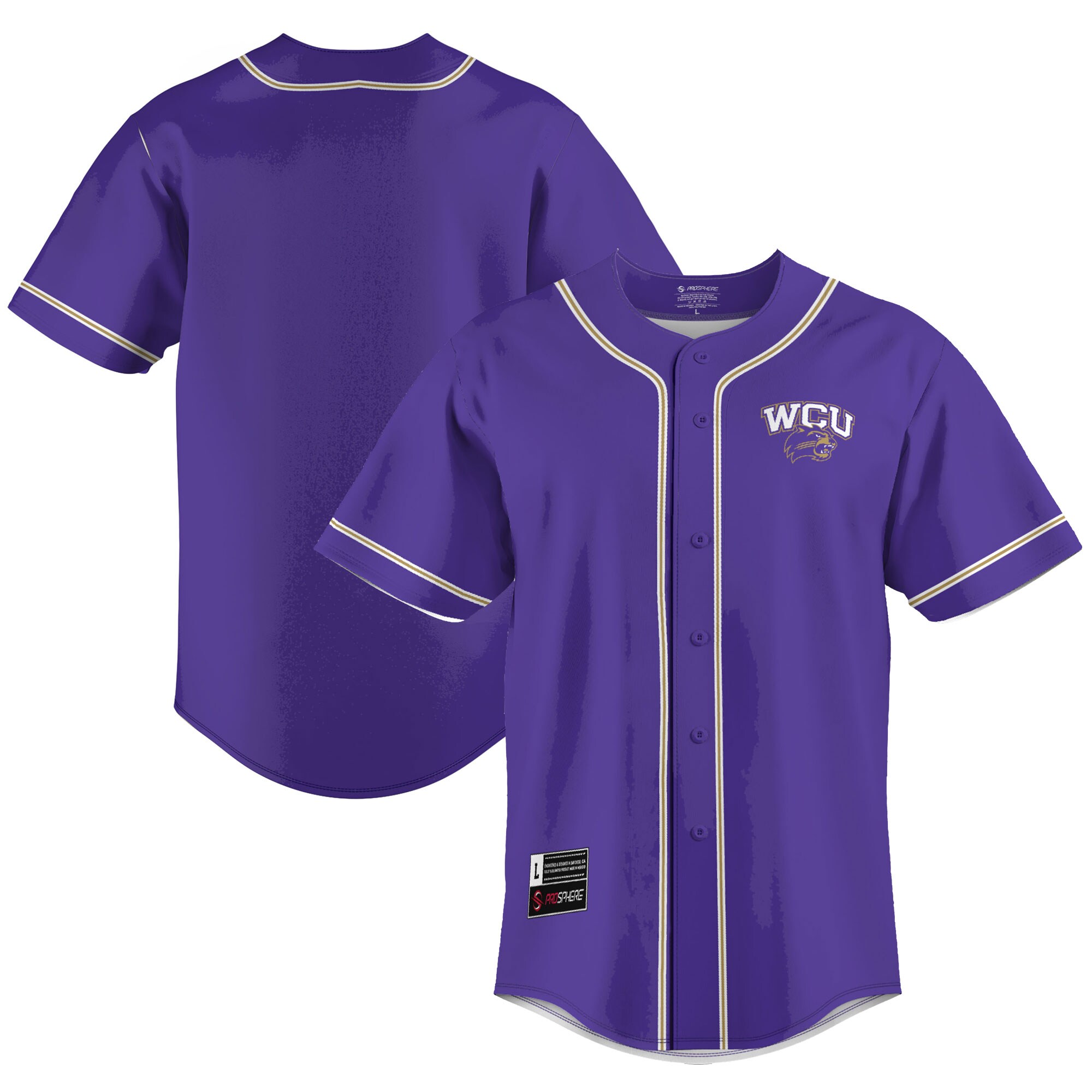 Western Carolina Catamounts Baseball Jersey - Purple