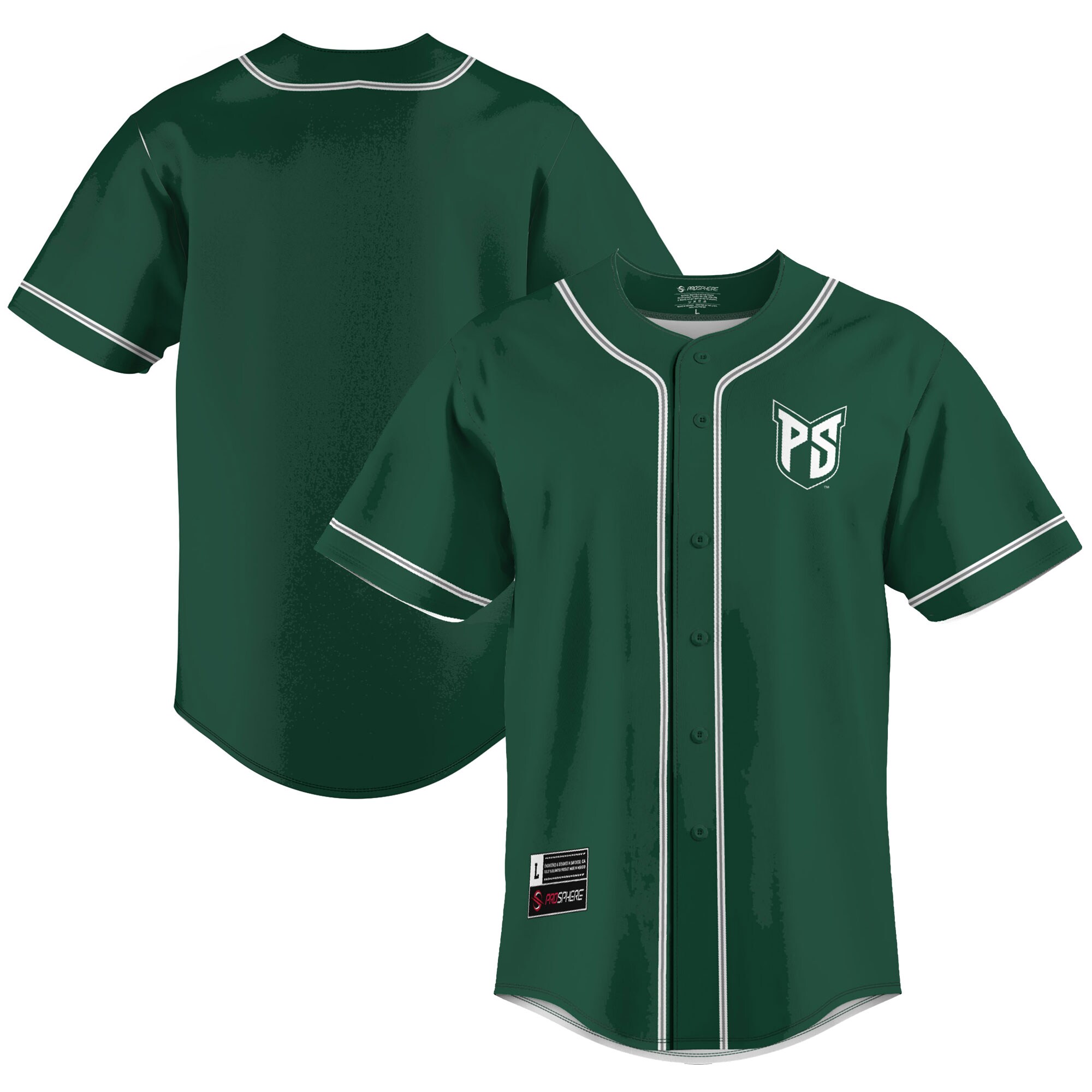 Portland State Vikings Baseball Jersey - Green