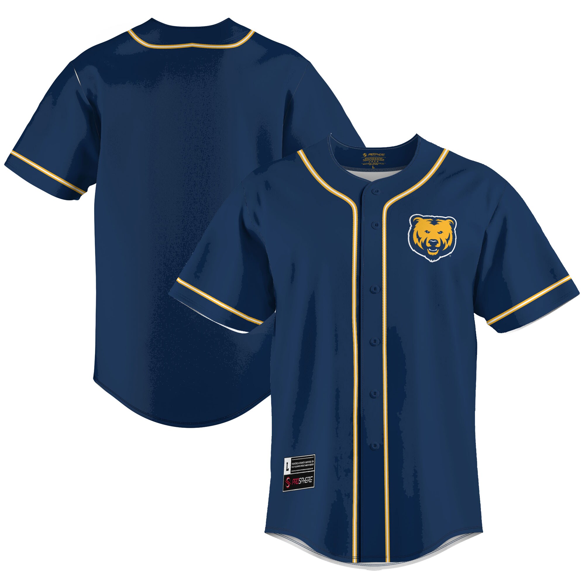Northern Colorado Bears Baseball Jersey - Blue