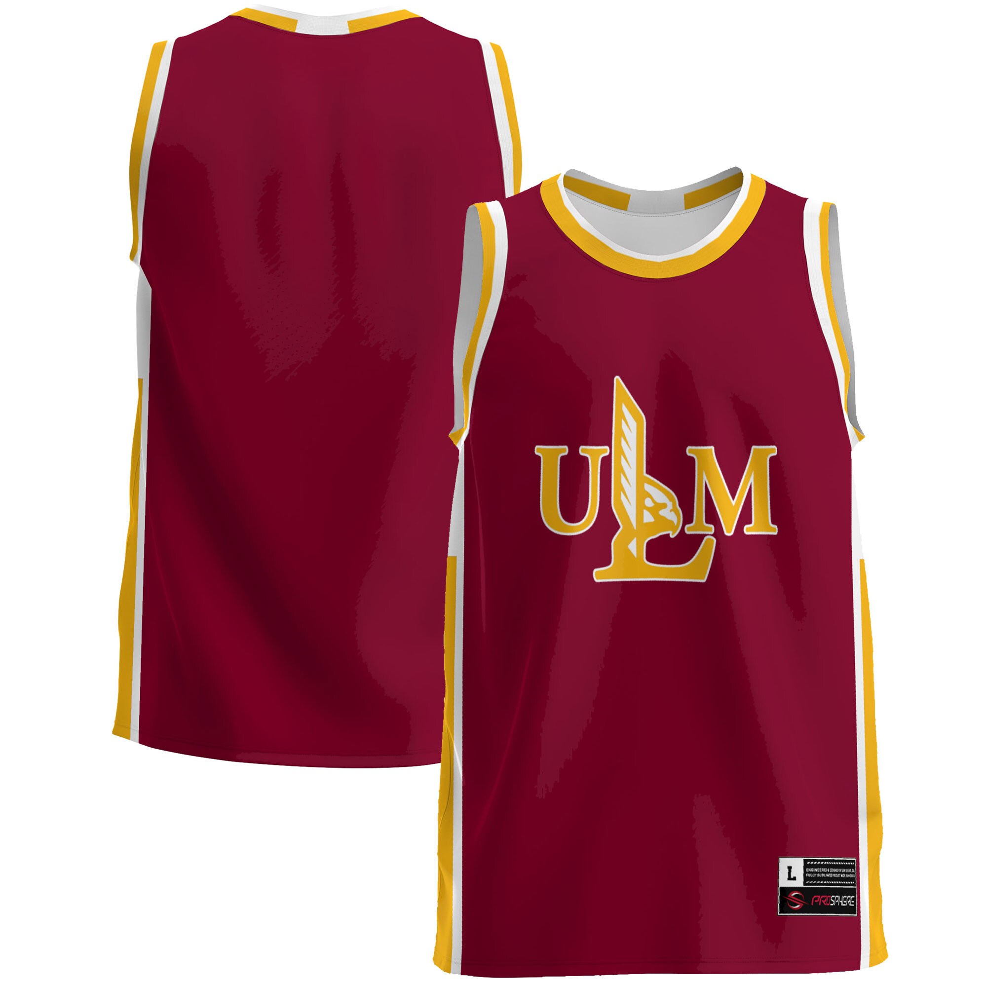 ULM Warhawks Basketball Jersey - Maroon