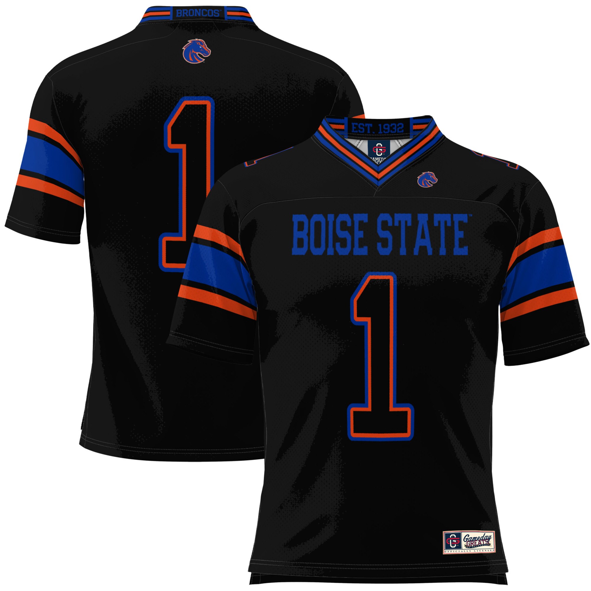 #1 Boise State Broncos ProSphere Youth Football Jersey - Black