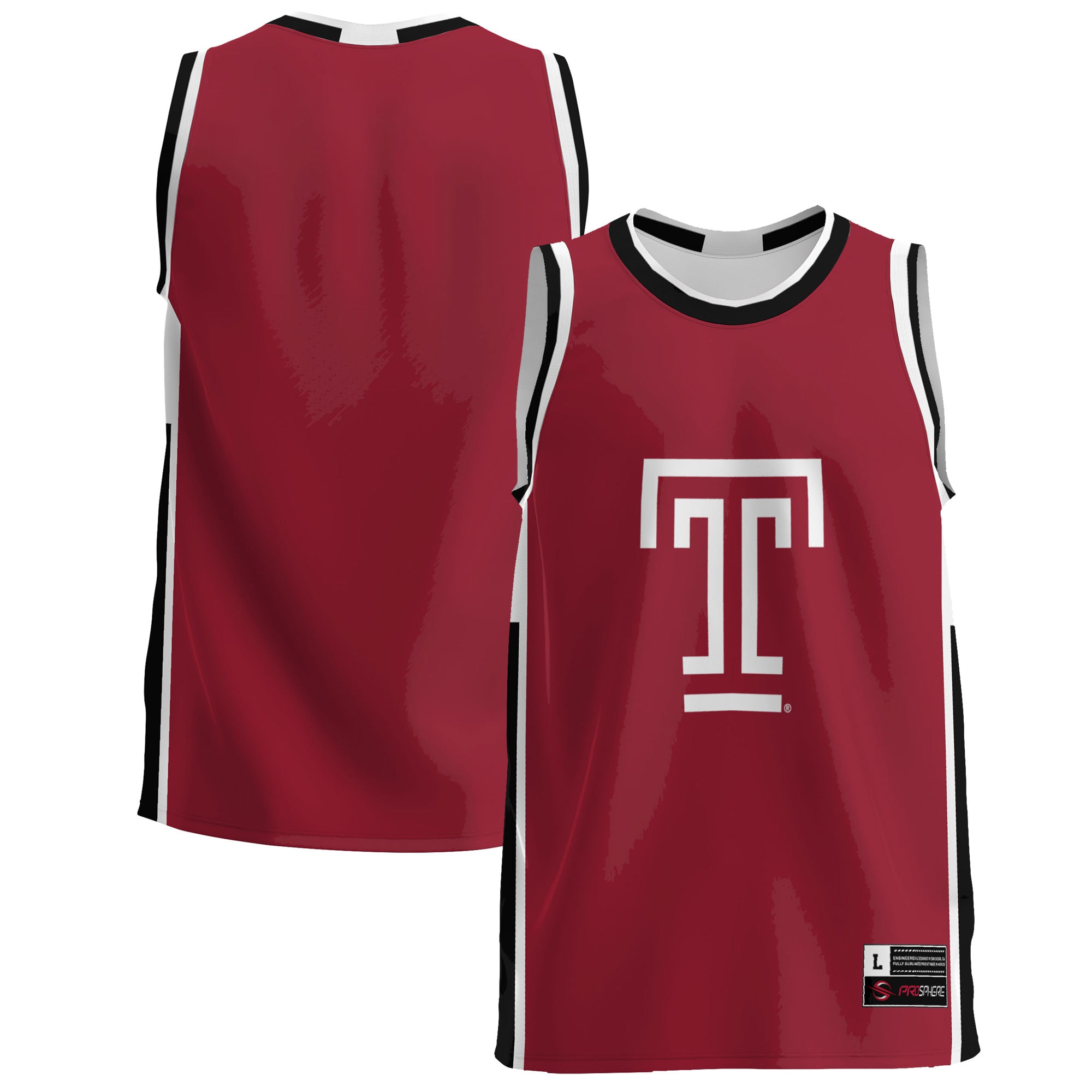 Temple Owls Basketball Jersey - Cherry