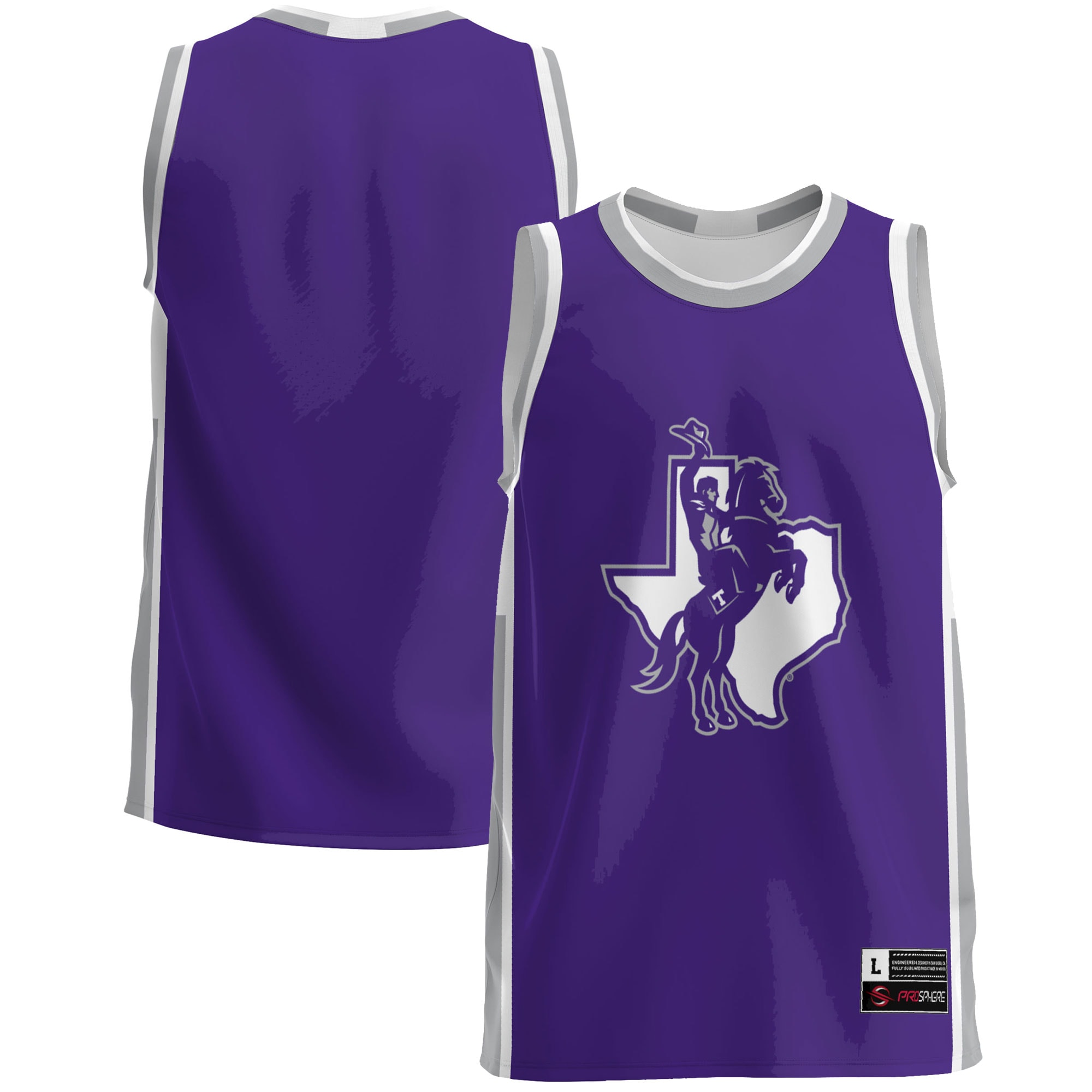 Tarleton State Texans Basketball Jersey - Purple