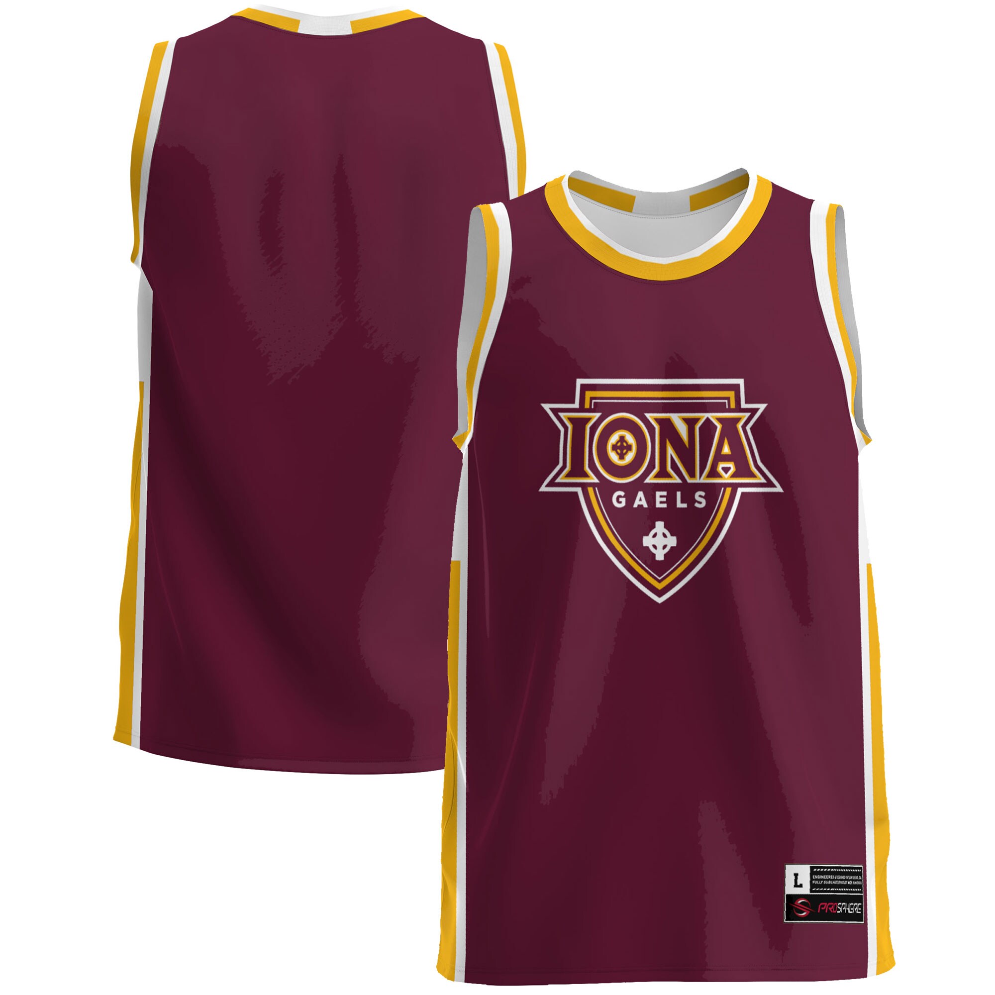 Iona University Gaels Basketball Jersey - Maroon