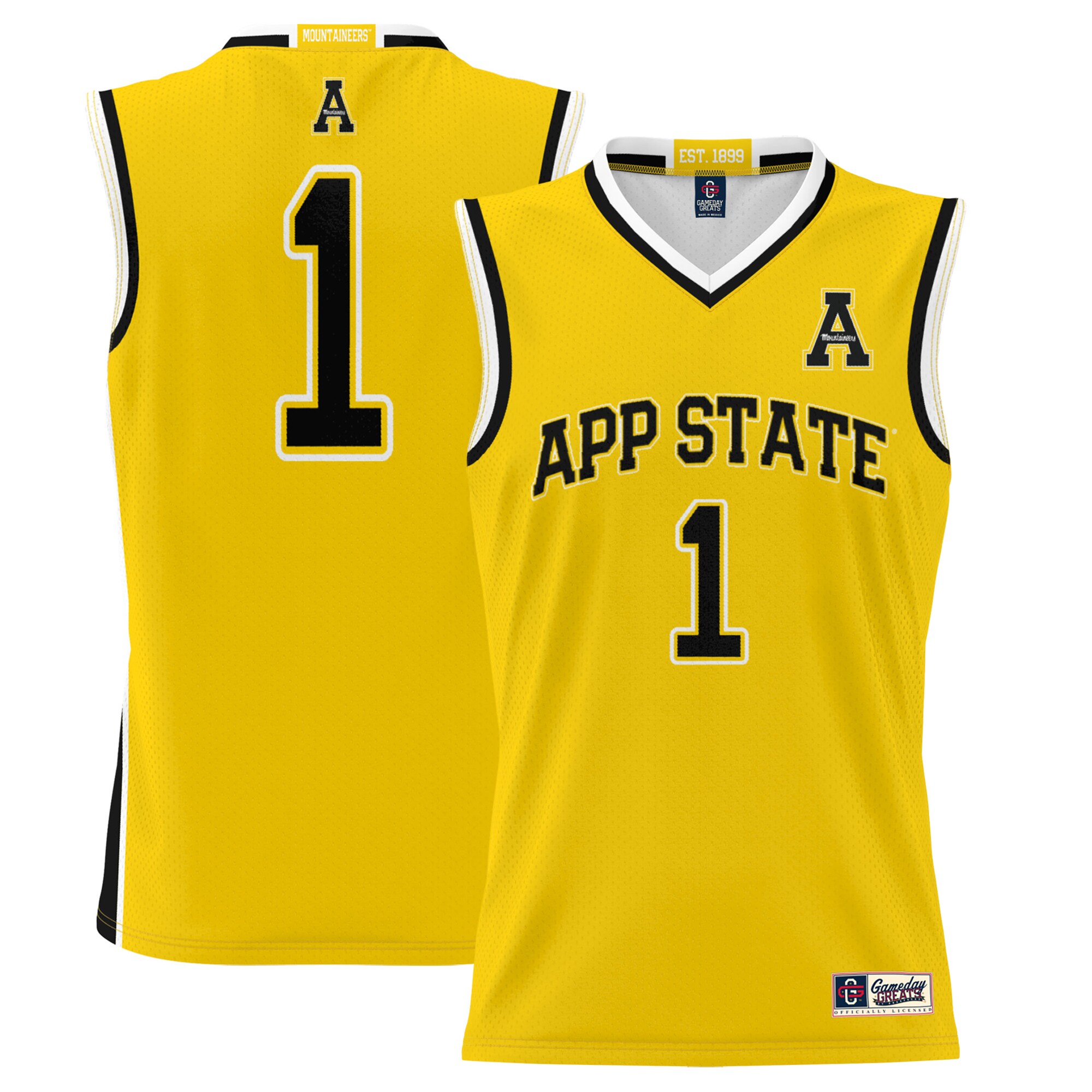 #1 Appalachian State Mountaineers ProSphere Basketball Jersey - Gold