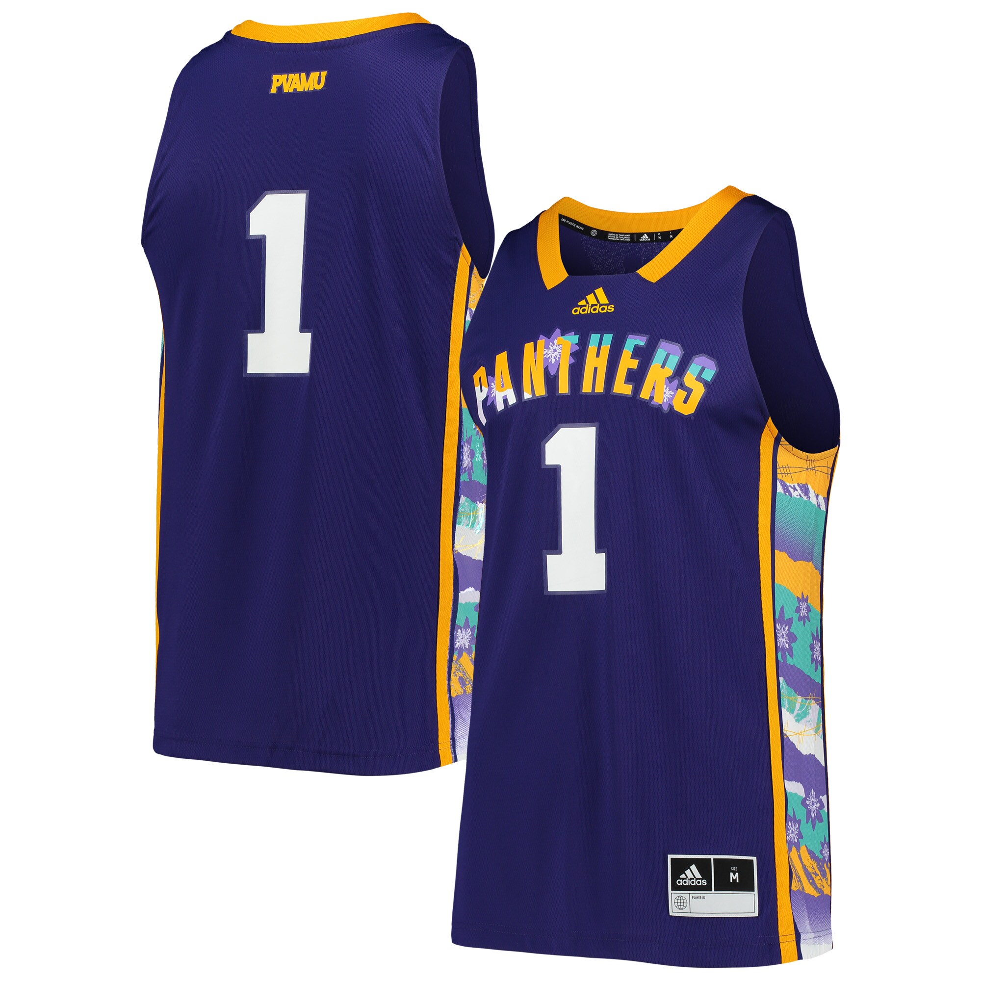 #1 Prairie View A&M Panthers adidas Honoring Black Excellence Replica Basketball Jersey - Purple