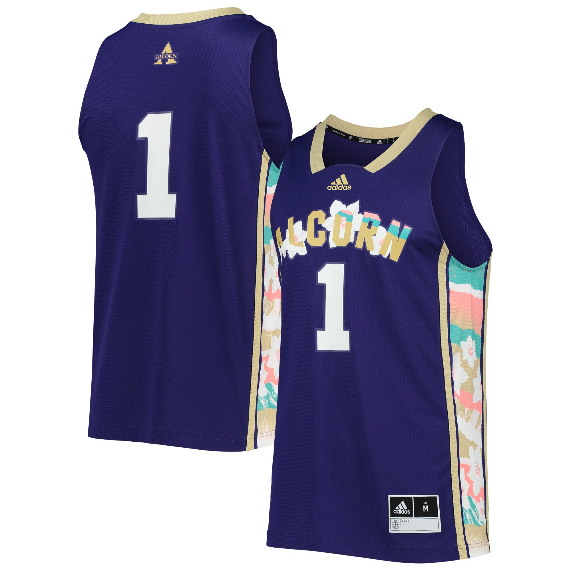 #1 Alcorn State Braves adidas Honoring Black Excellence Replica Basketball Jersey - Purple