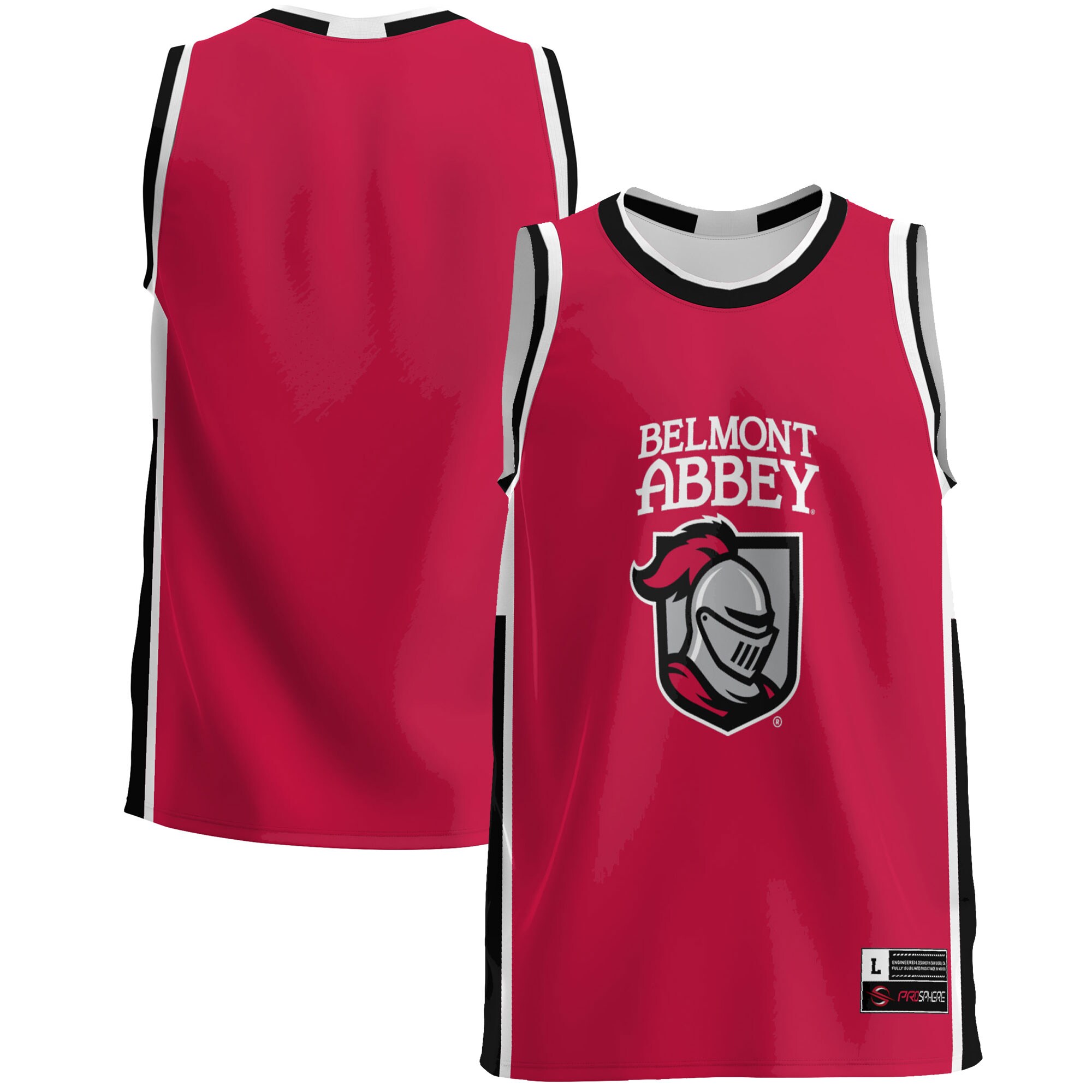 Belmont Abbey Crusaders Basketball Jersey - Scarlet
