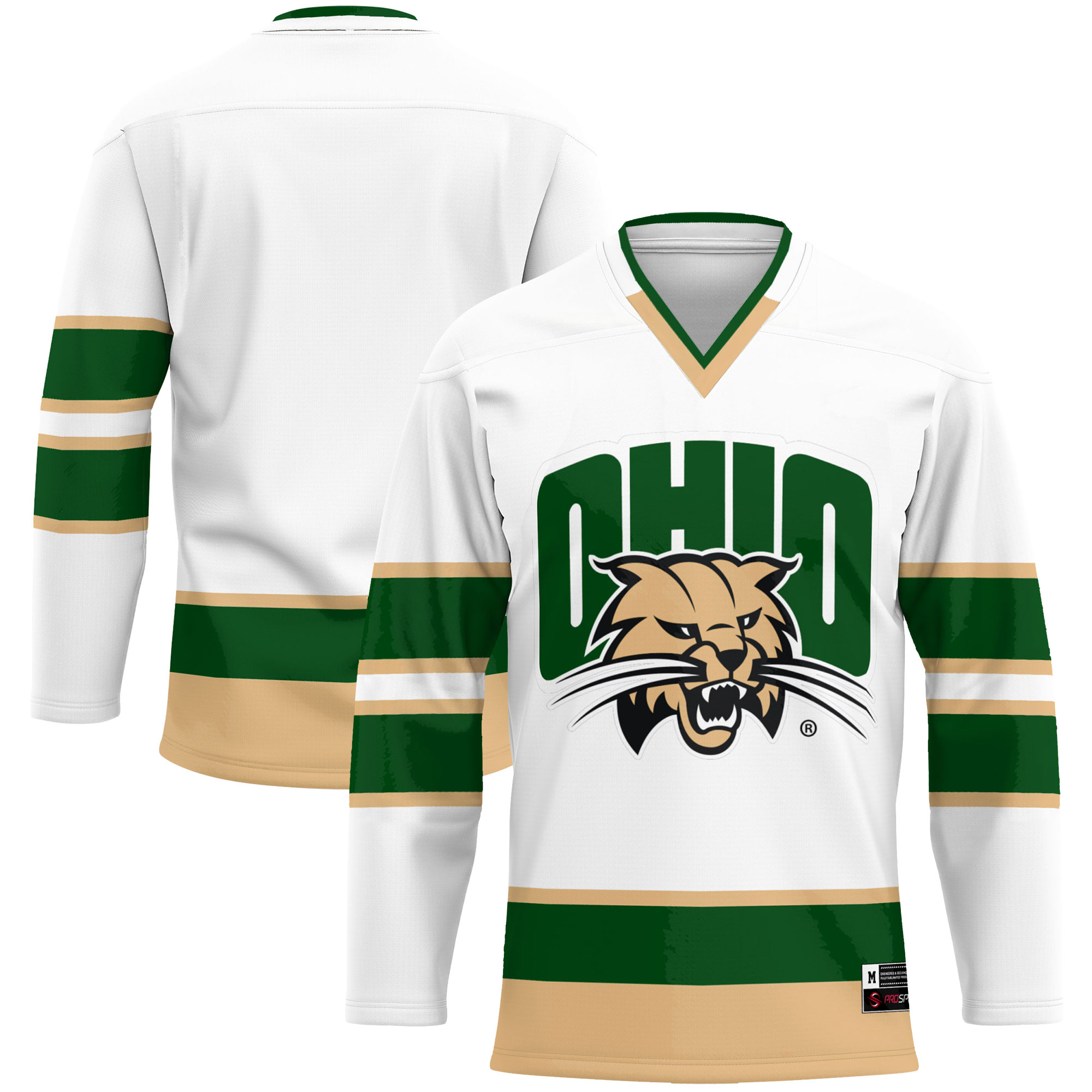 Ohio Bobcats Hockey Jersey - White