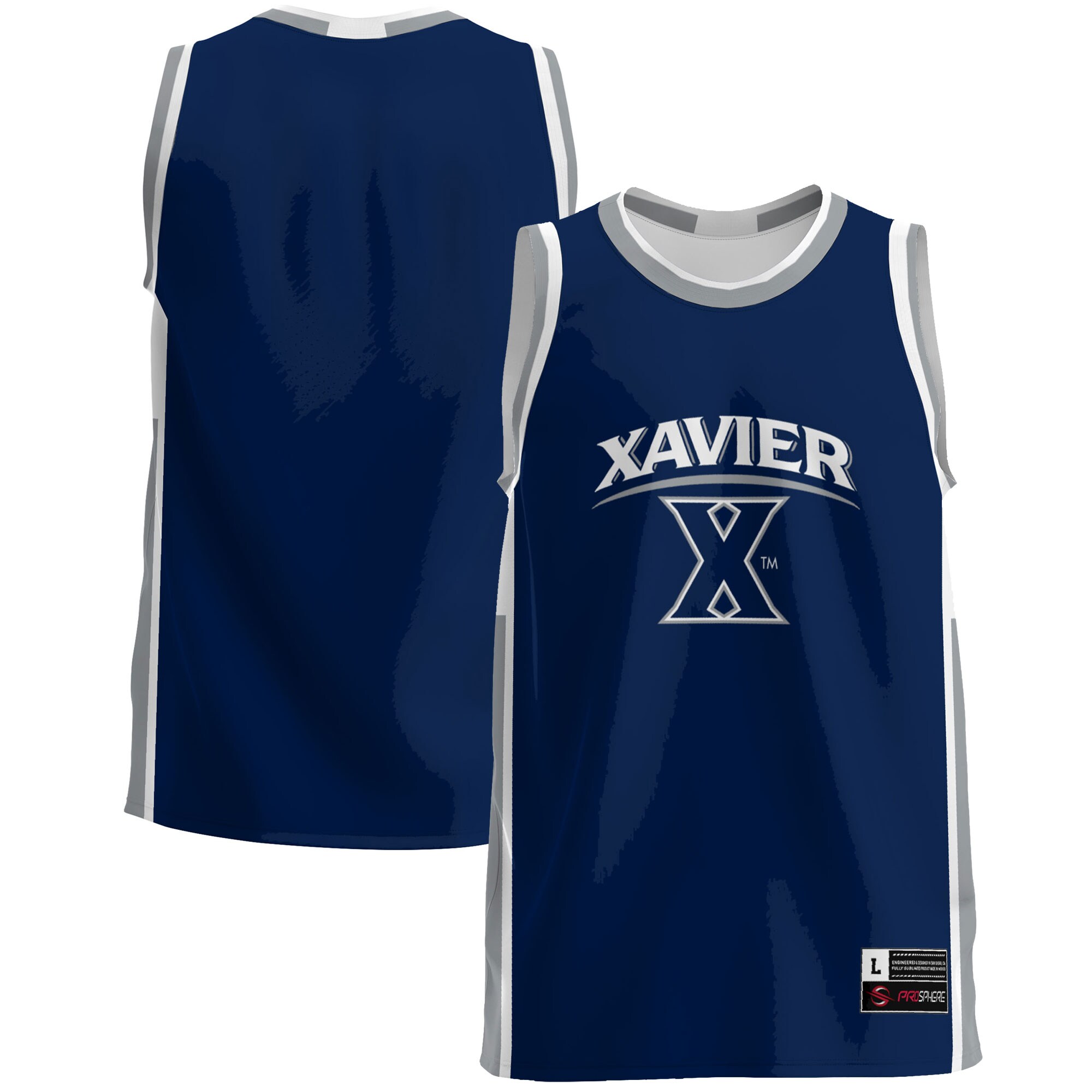 Xavier Musketeers Basketball Jersey - Navy