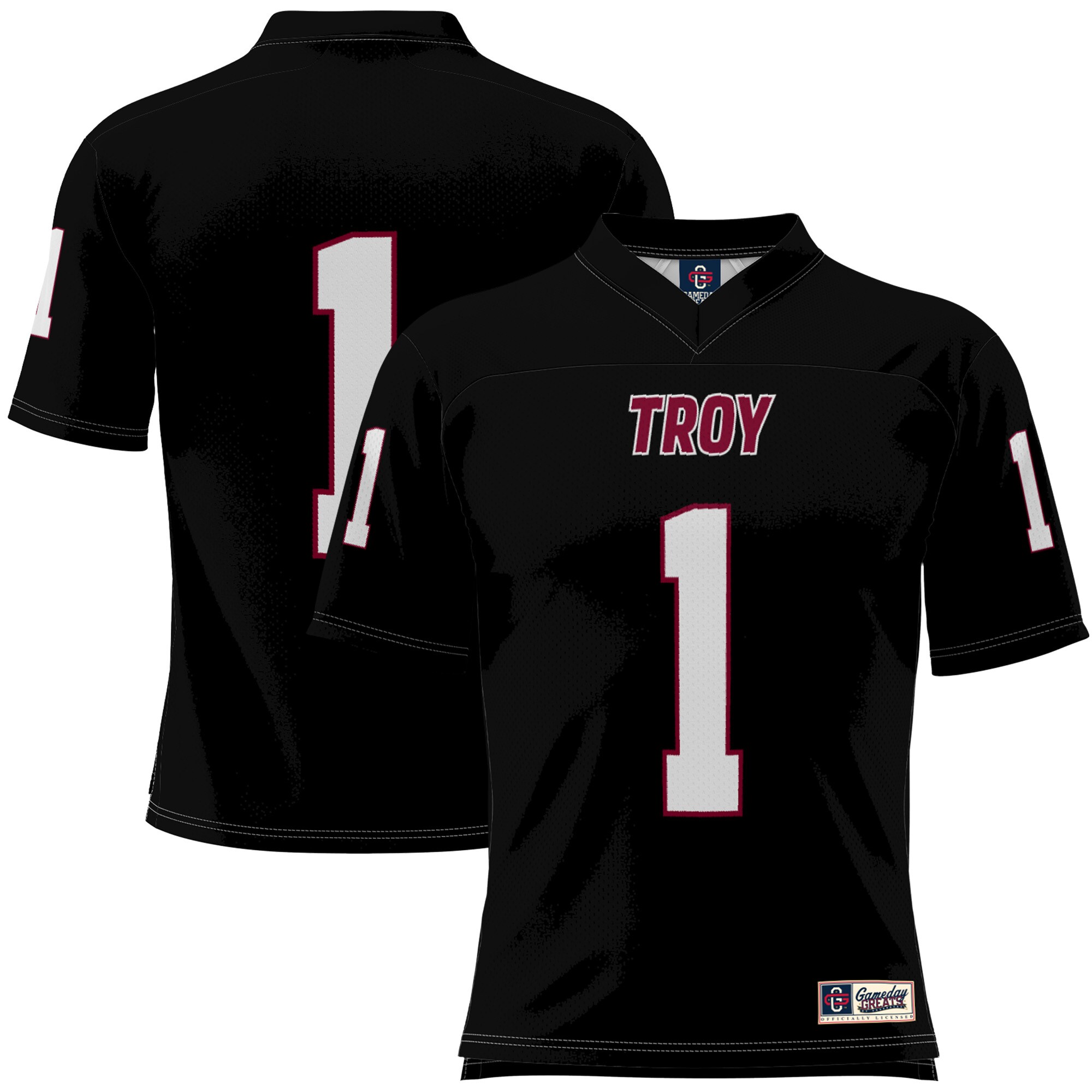 #1 Troy University Trojans ProSphere Football Jersey - Black