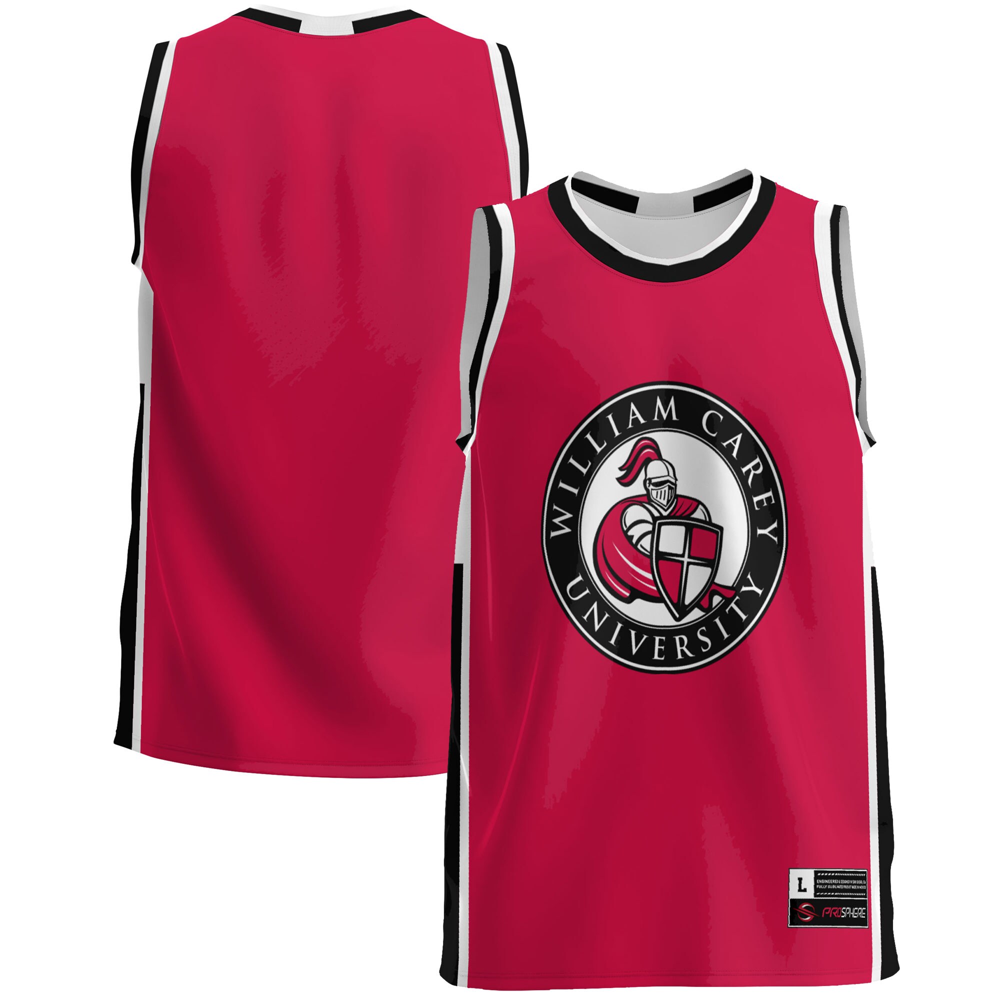 William Carey Crusaders Basketball Jersey - Red