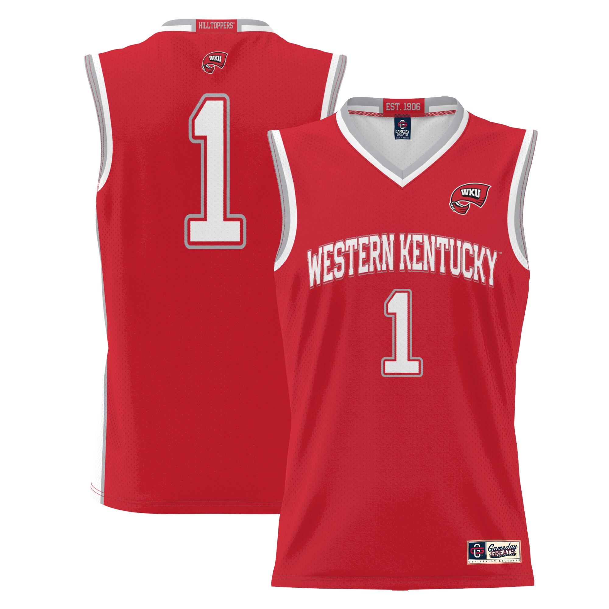 #1 Western Kentucky Hilltoppers ProSphere Basketball Jersey - Red
