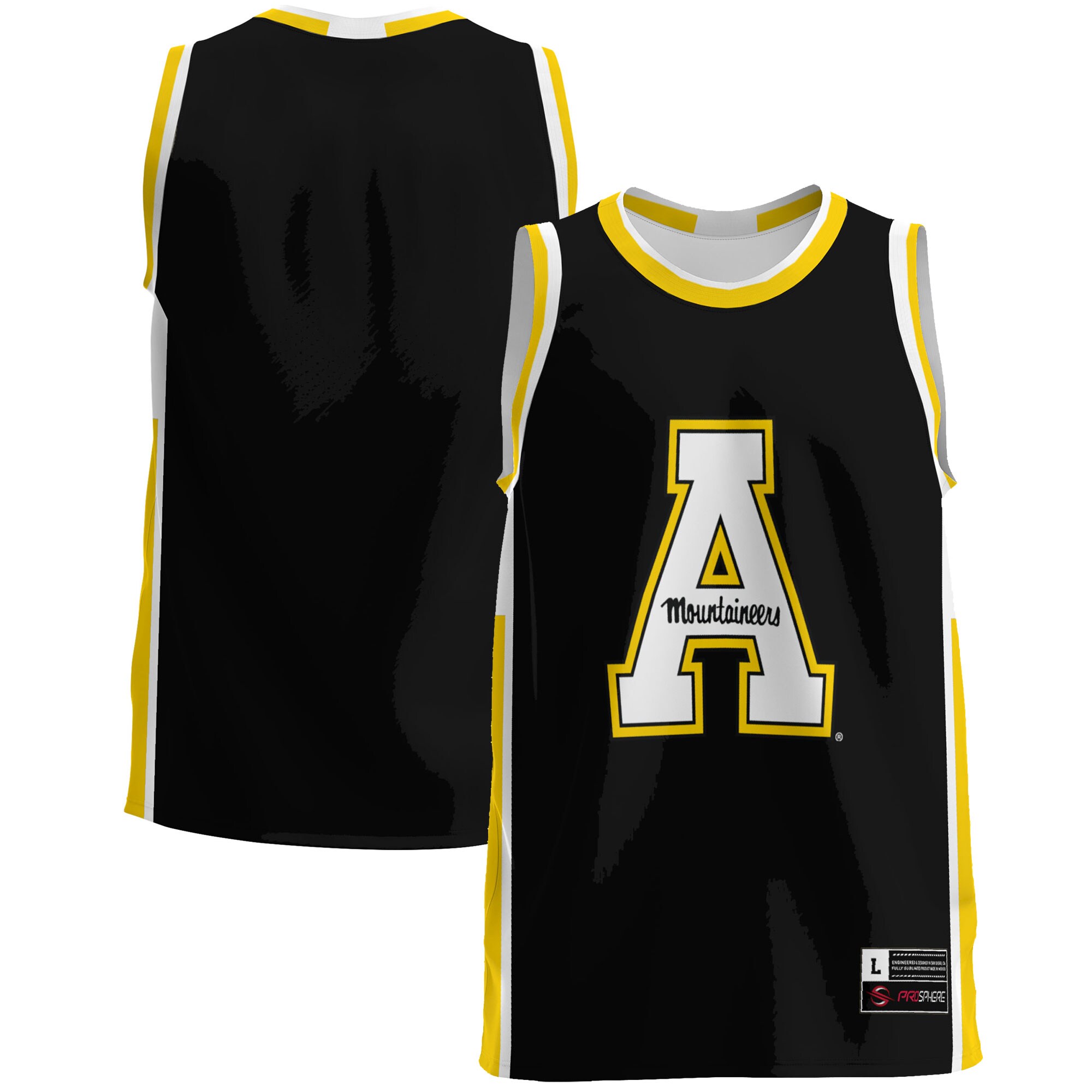 Appalachian State Mountaineers Basketball Jersey - Black