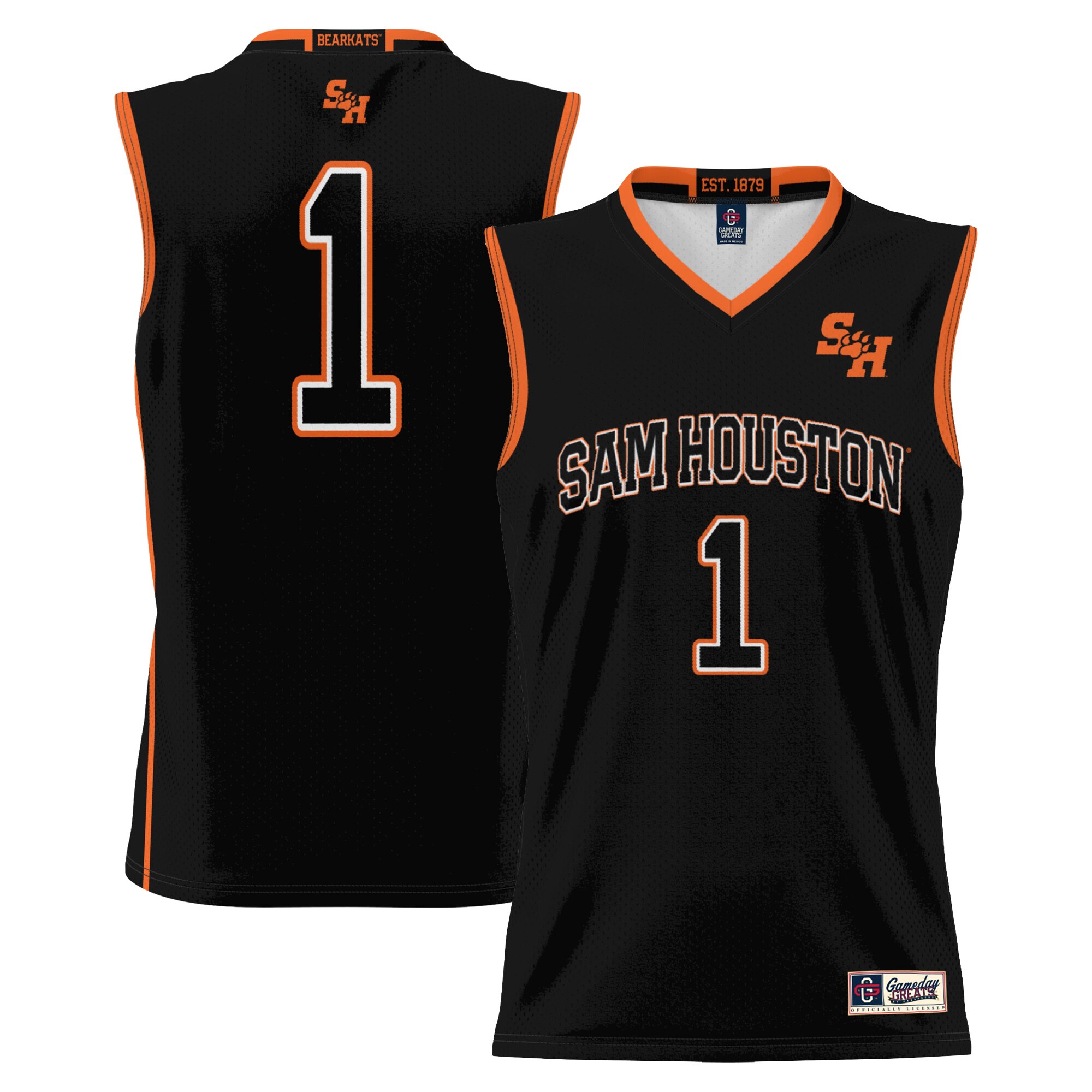 #1 Sam Houston State Bearkats ProSphere Youth Replica Basketball Jersey - Black