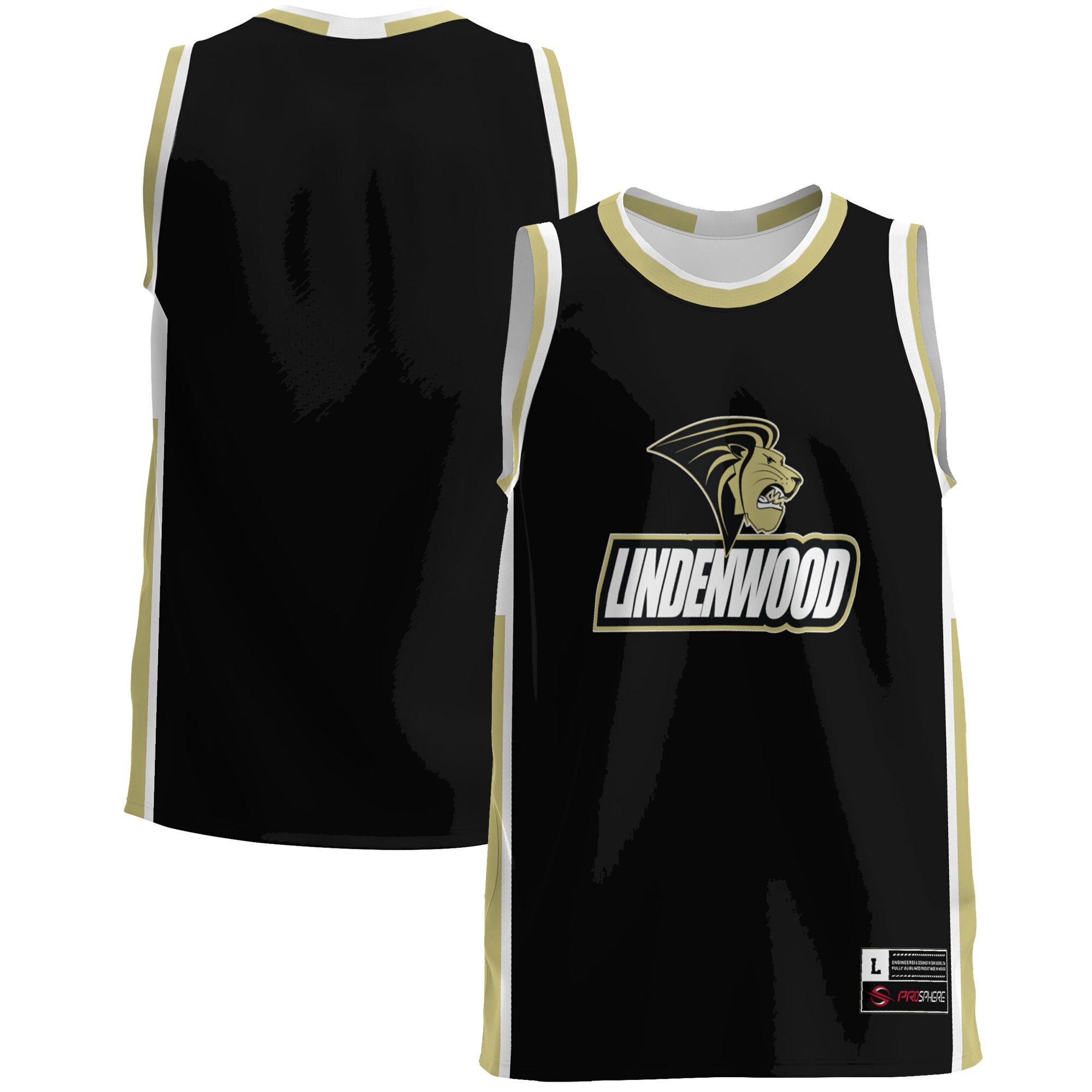 Lindenwood Lions Basketball Jersey - Black