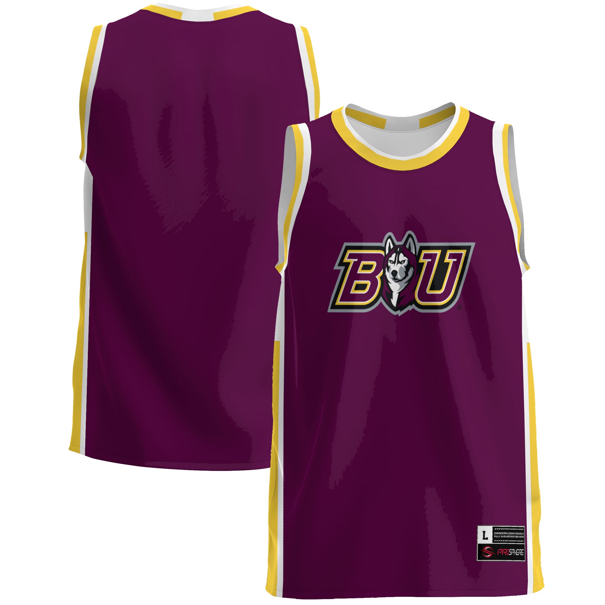 Bloomsburg Huskies Basketball Jersey - Maroon