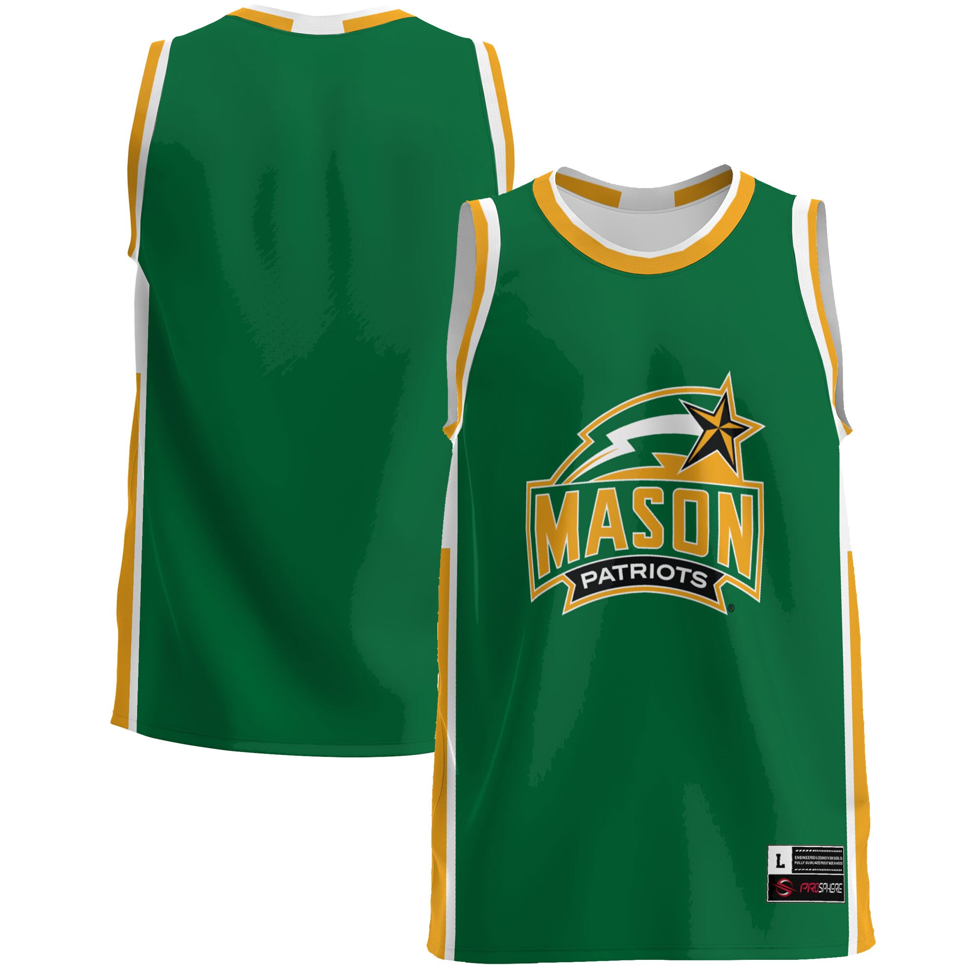George Mason Patriots Basketball Jersey - Green