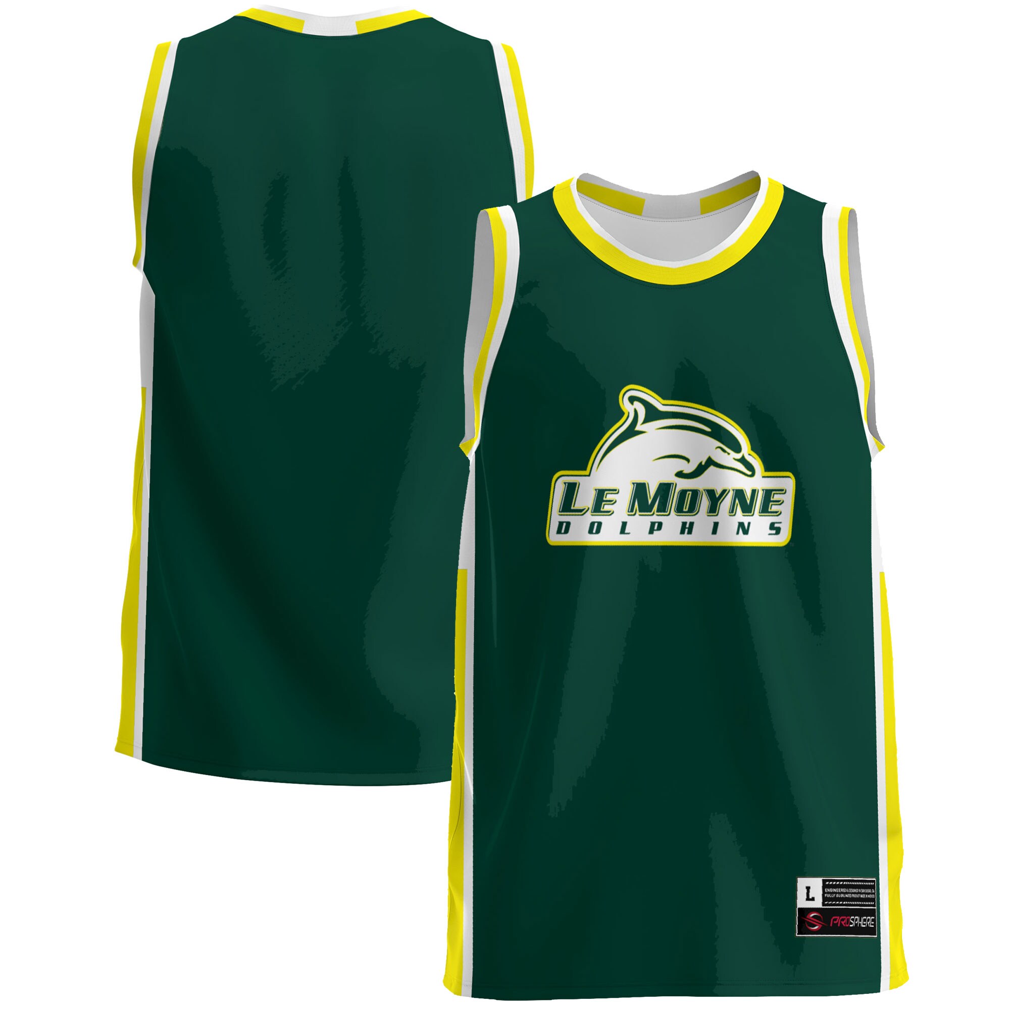 Le Moyne Dolphins Basketball Jersey - Green