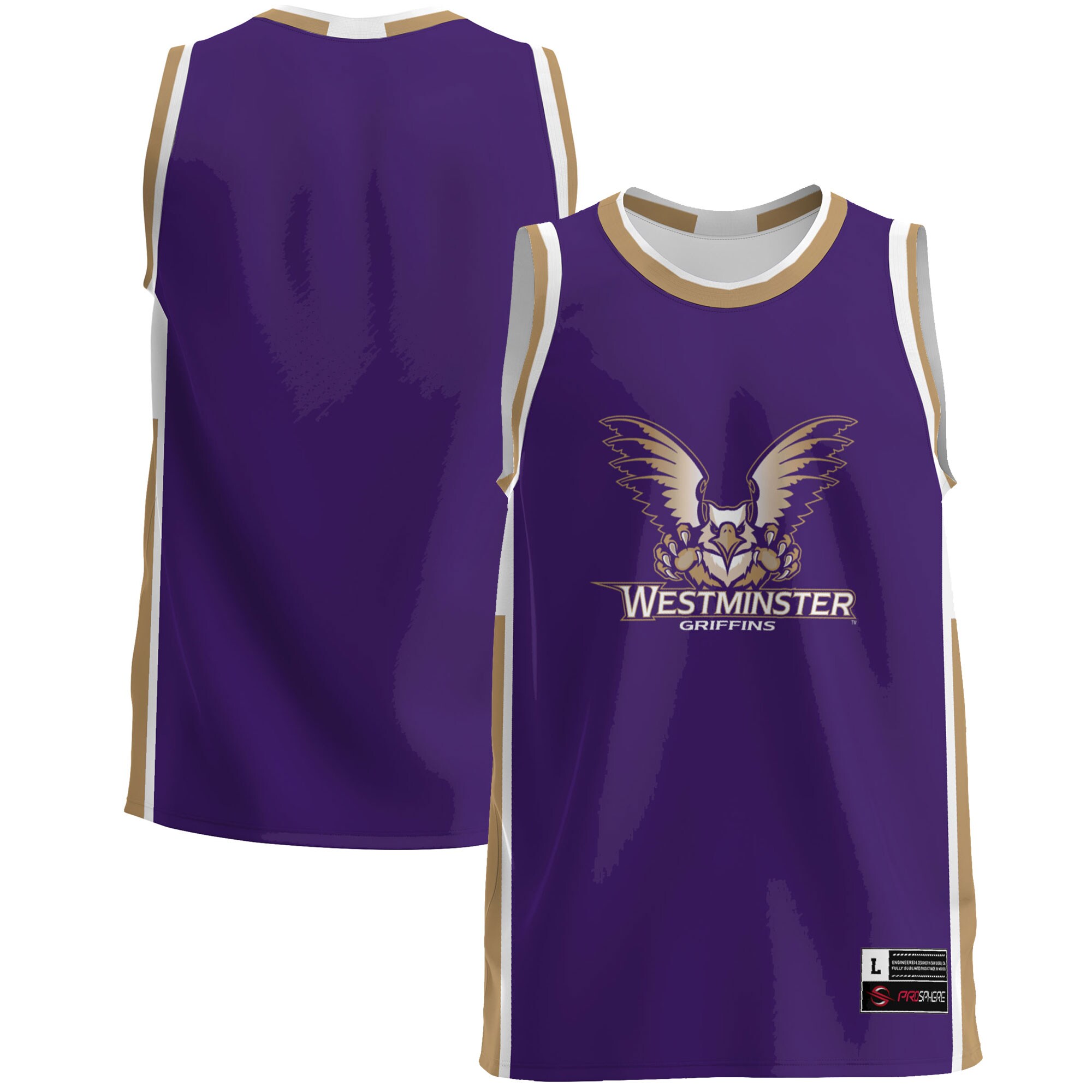 Westminster Griffins Basketball Jersey - Purple