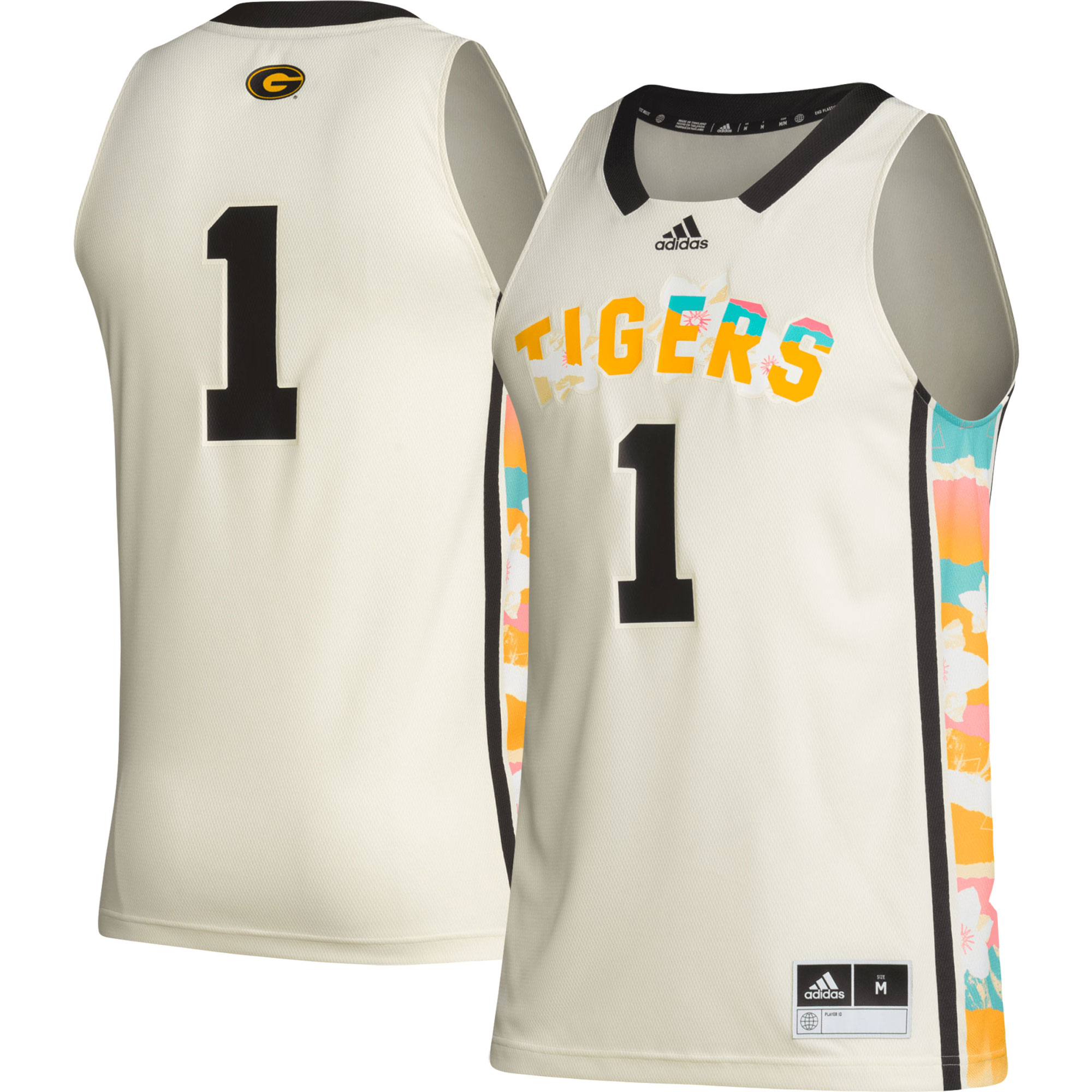 #1 Grambling Tigers adidas Honoring Black Excellence Basketball Jersey - Khaki
