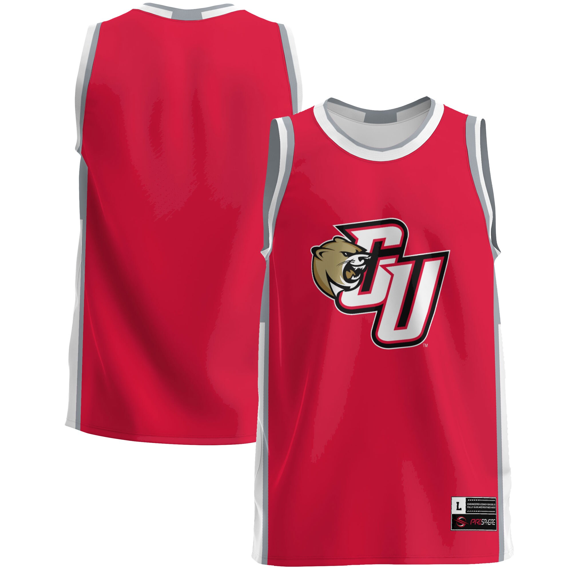 Caldwell Cougars Basketball Jersey - Red