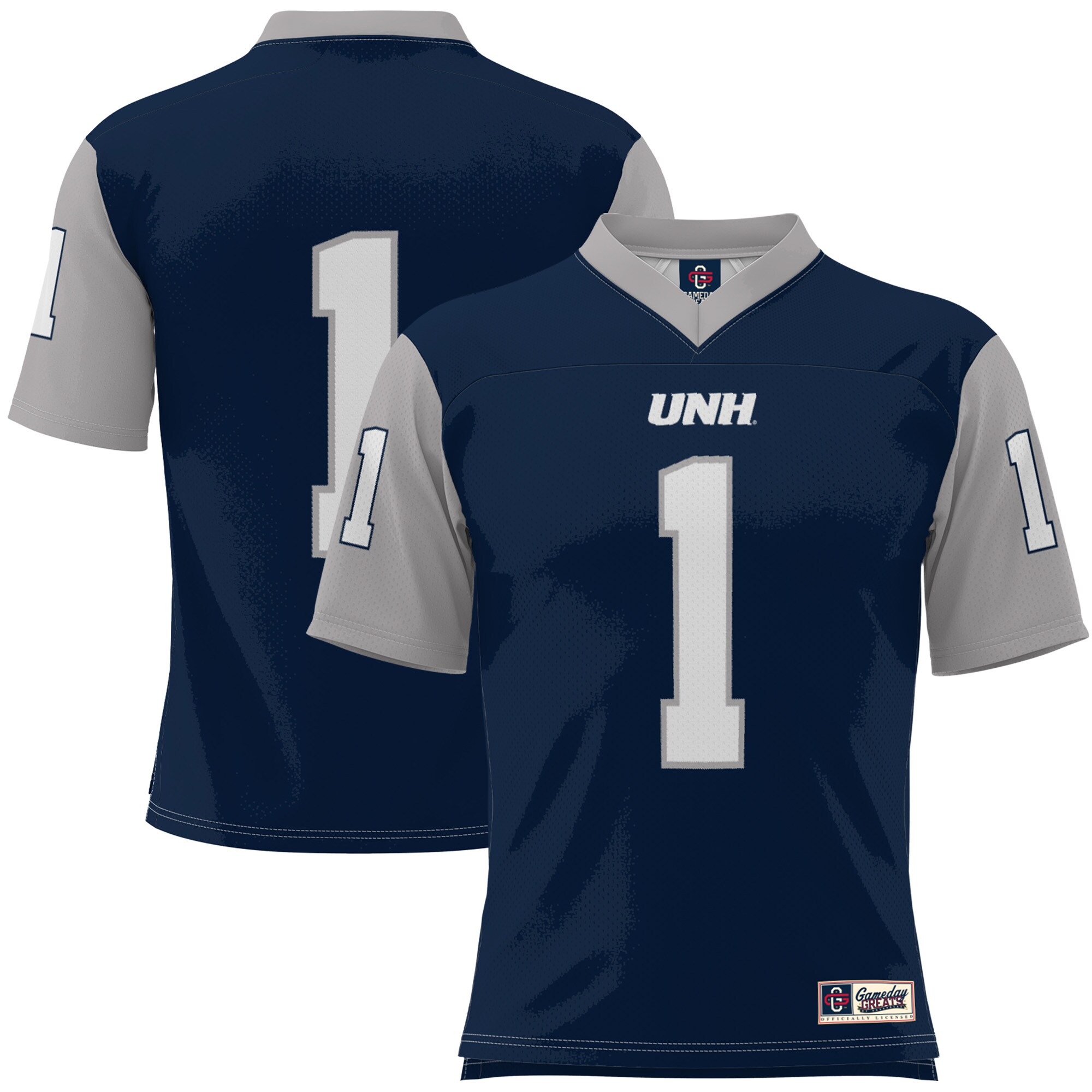 #1 New Hampshire Wildcats ProSphere Youth Football Jersey - Navy