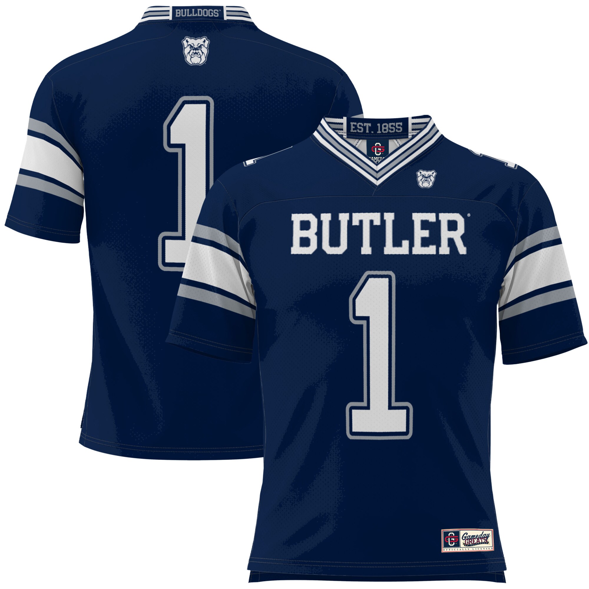 #1 Butler Bulldogs ProSphere Youth Football Jersey - Navy