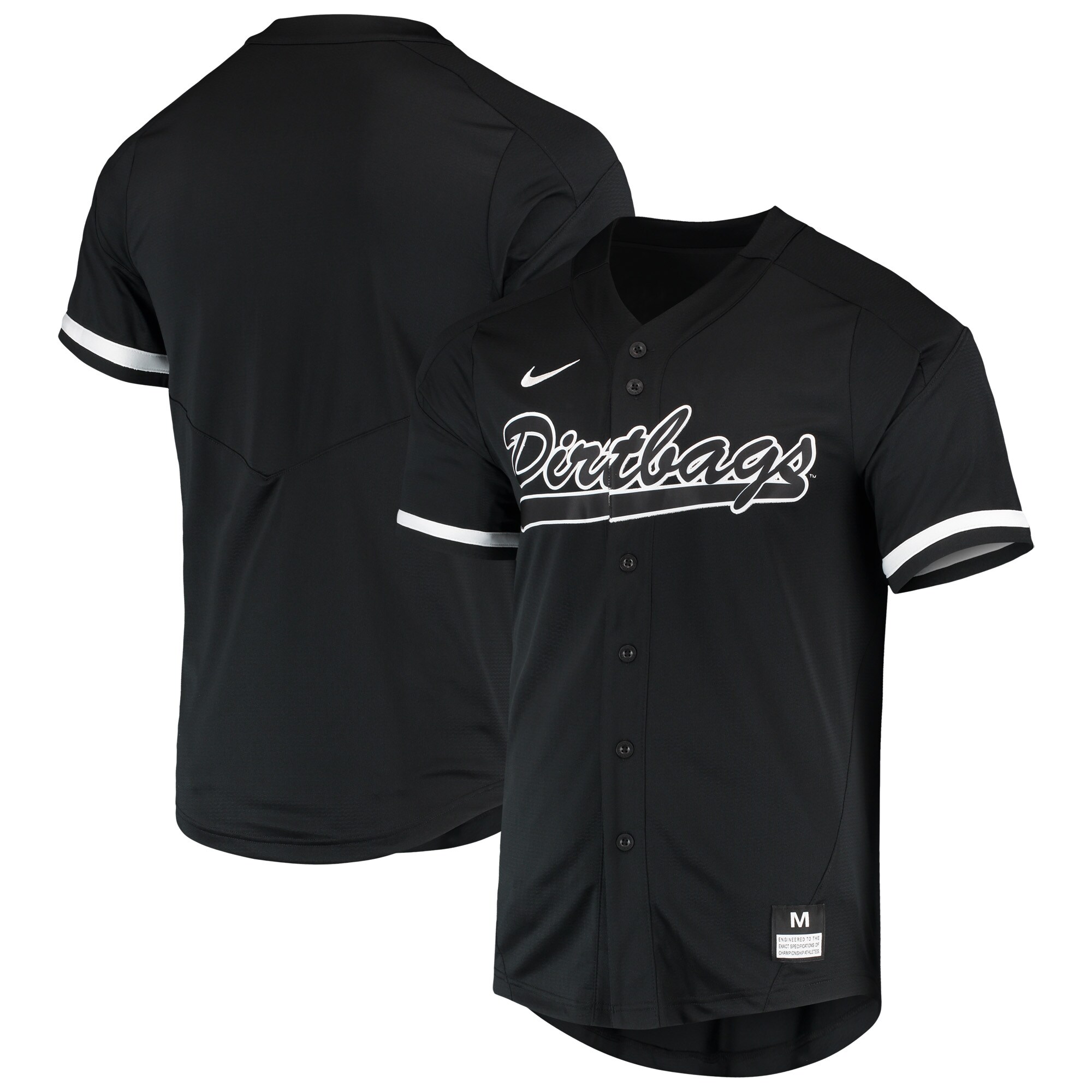 Cal State Long Beach The Beach Nike Vapor Untouchable Elite Replica Full-Button Baseball Jersey - Black