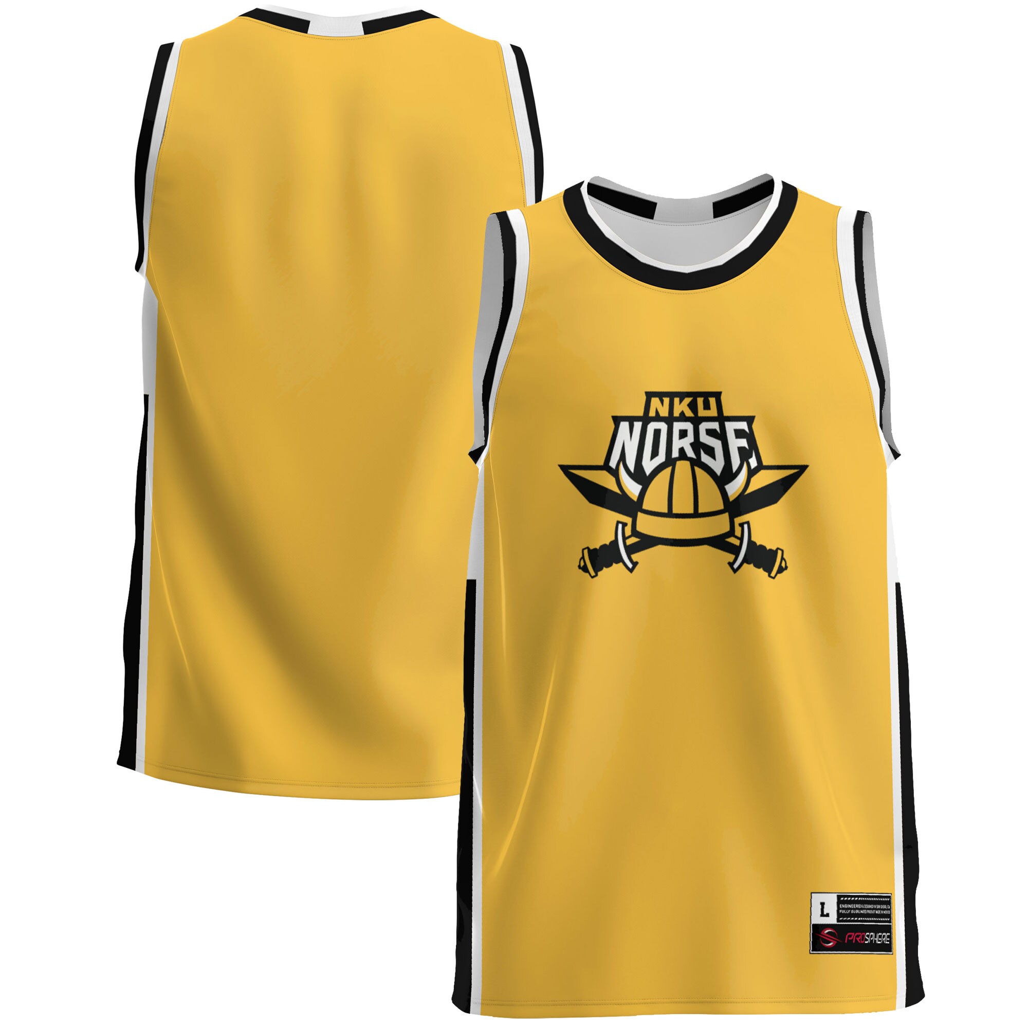 Northern Kentucky University Norse Basketball Jersey - Gold