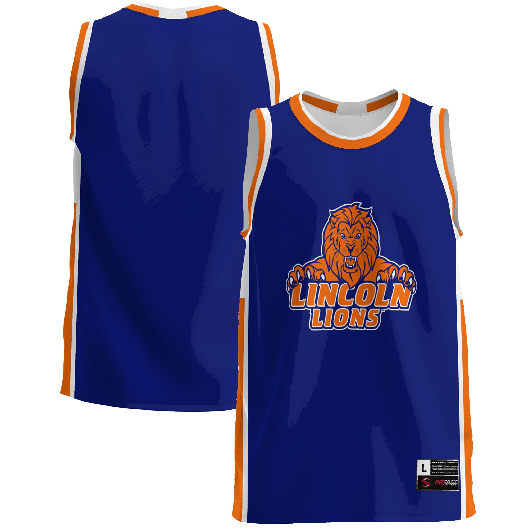 Lincoln Lions Basketball Jersey - Blue