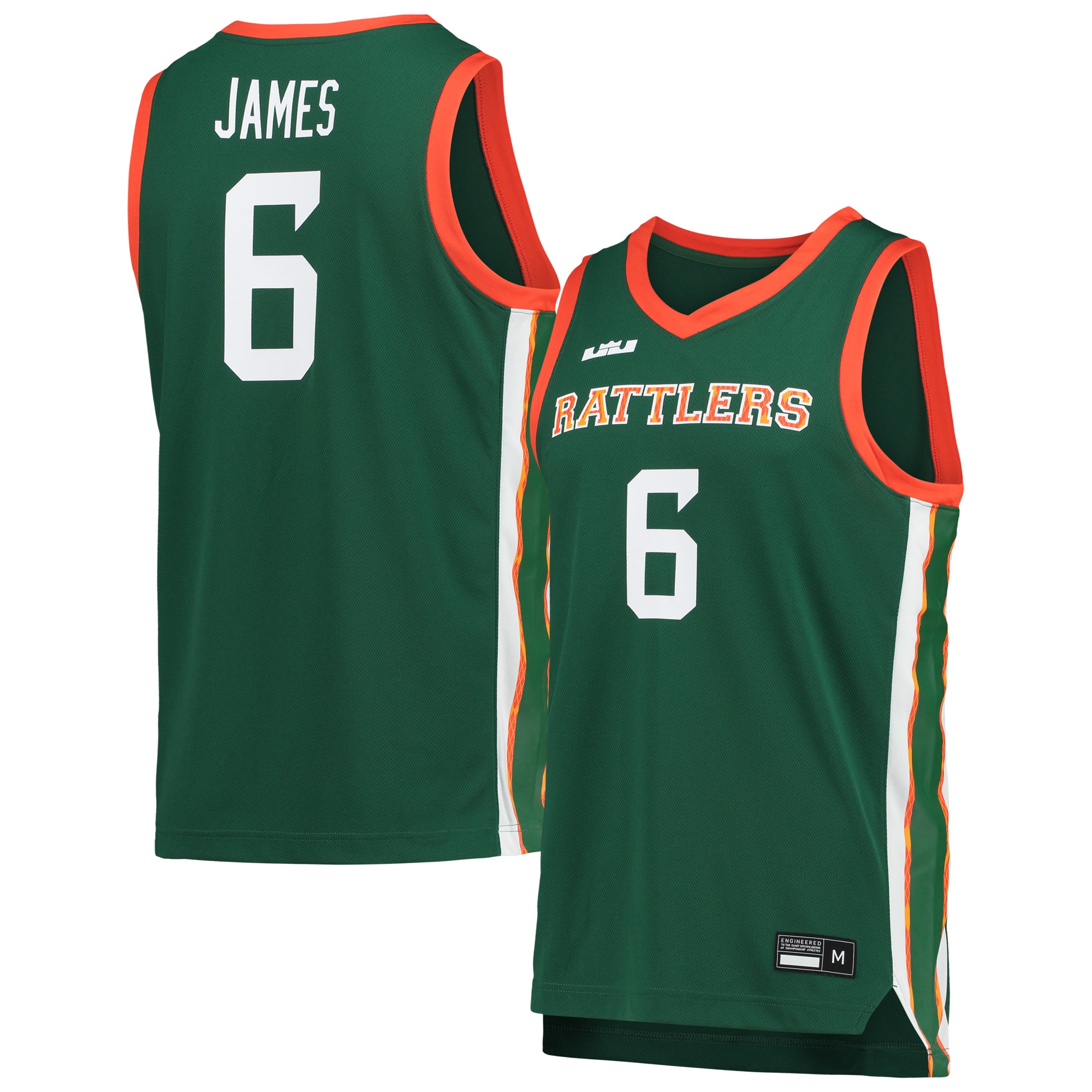 Florida A&M Rattlers Nike x LeBron James Replica Basketball Jersey - Green