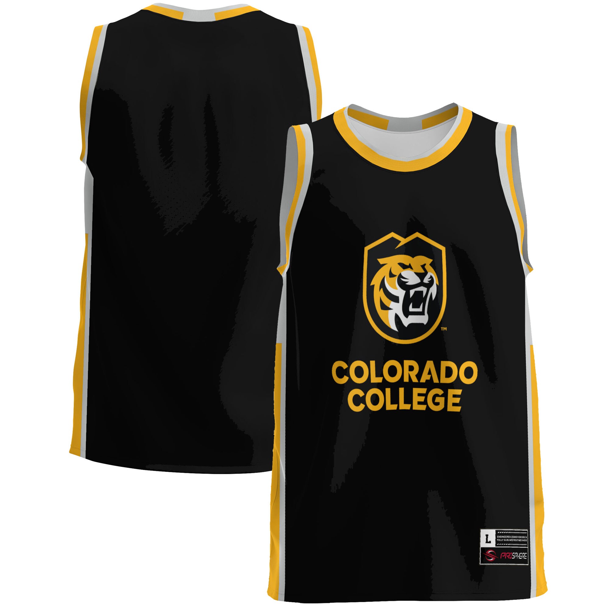 Colorado College Tigers Basketball Jersey - Black