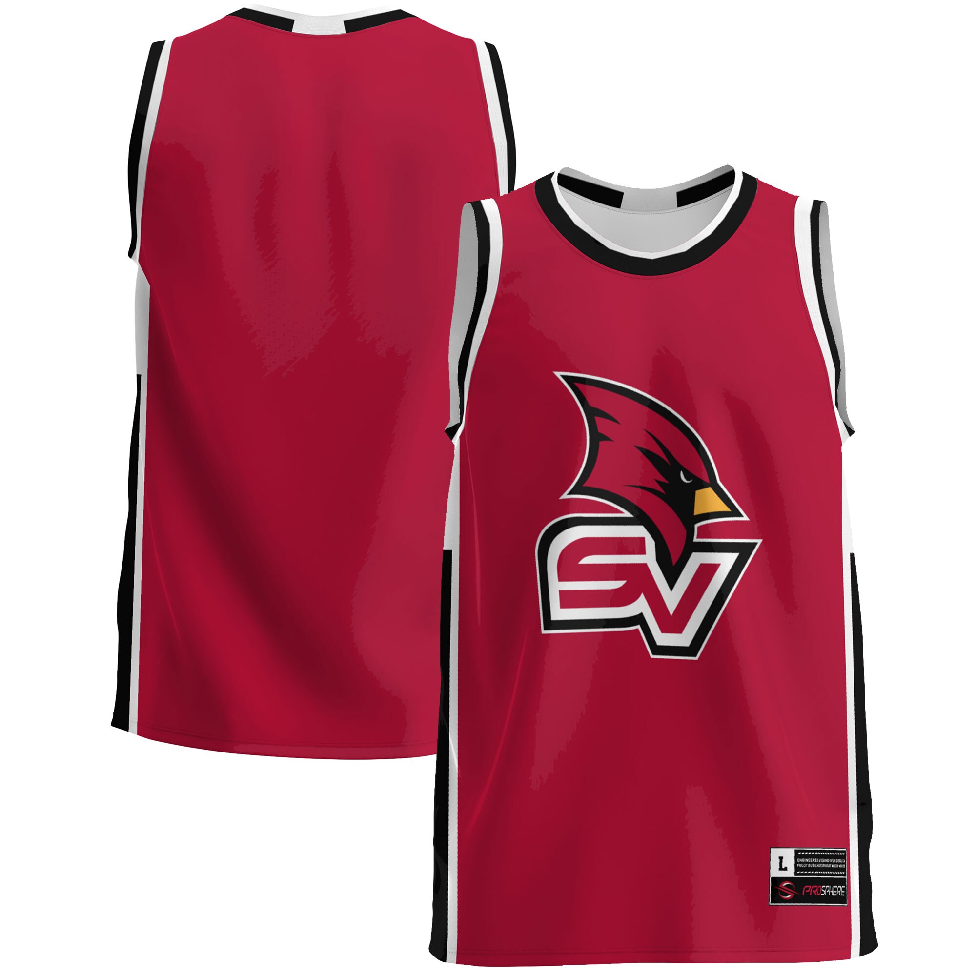 Saginaw Valley State Cardinals Basketball Jersey - Red