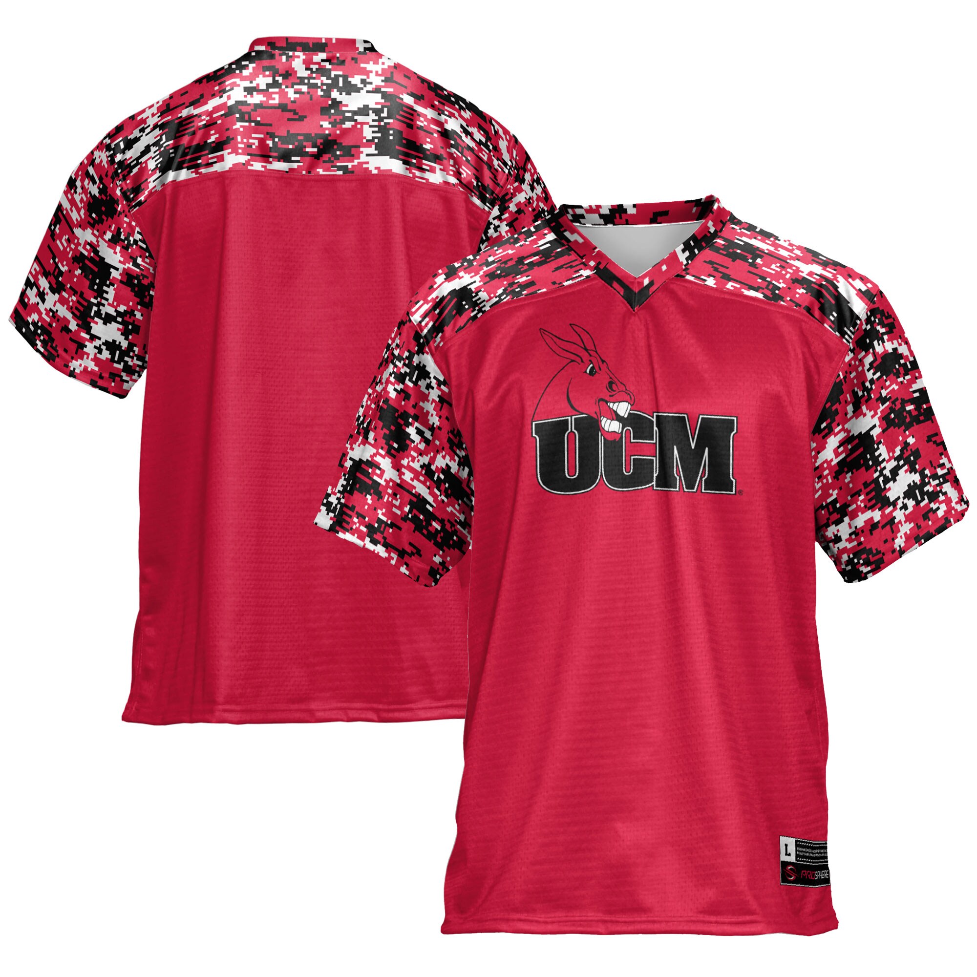 Central Missouri Mules Football Jersey - Cardinal