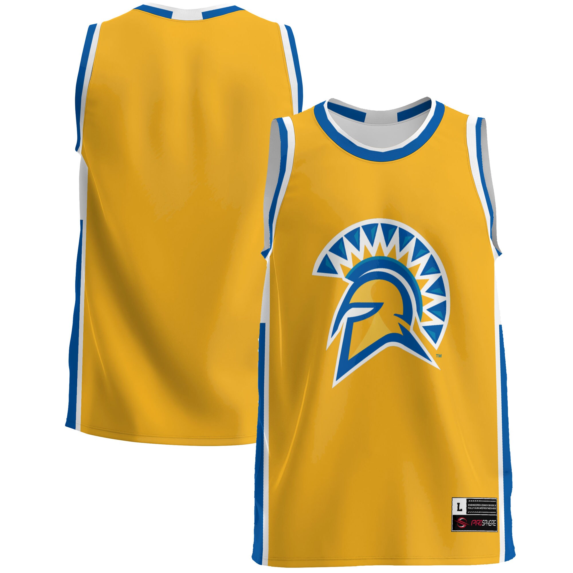 San Jose State Spartans Basketball Jersey - Gold