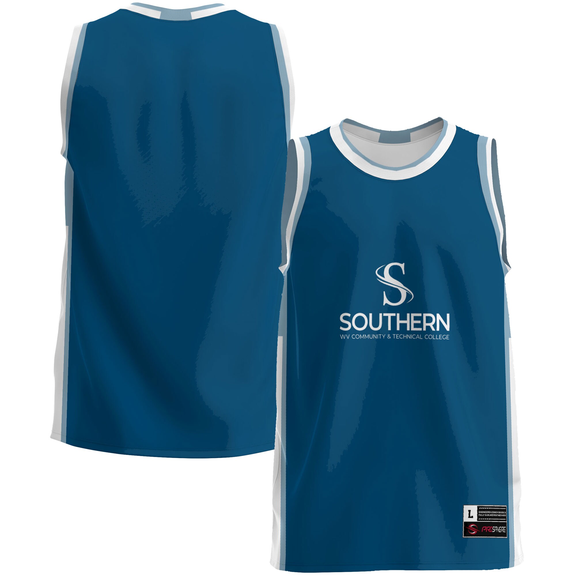 Southern West Virginia Community and Technical College ProSphere Youth Basketball Jersey - Blue