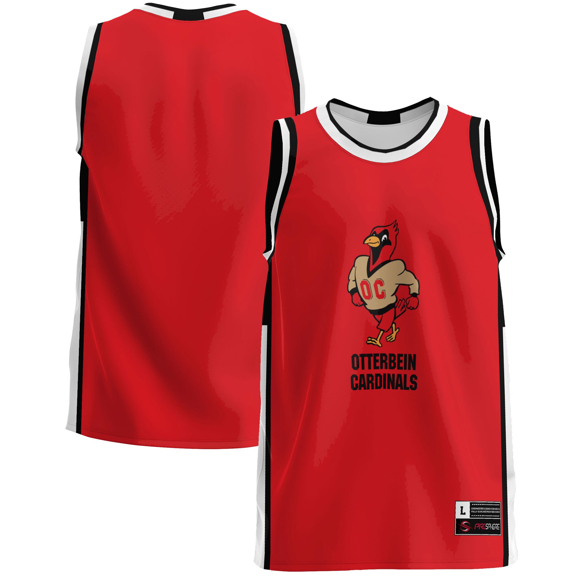 Otterbein College Cardinals Basketball Jersey - Cardinal