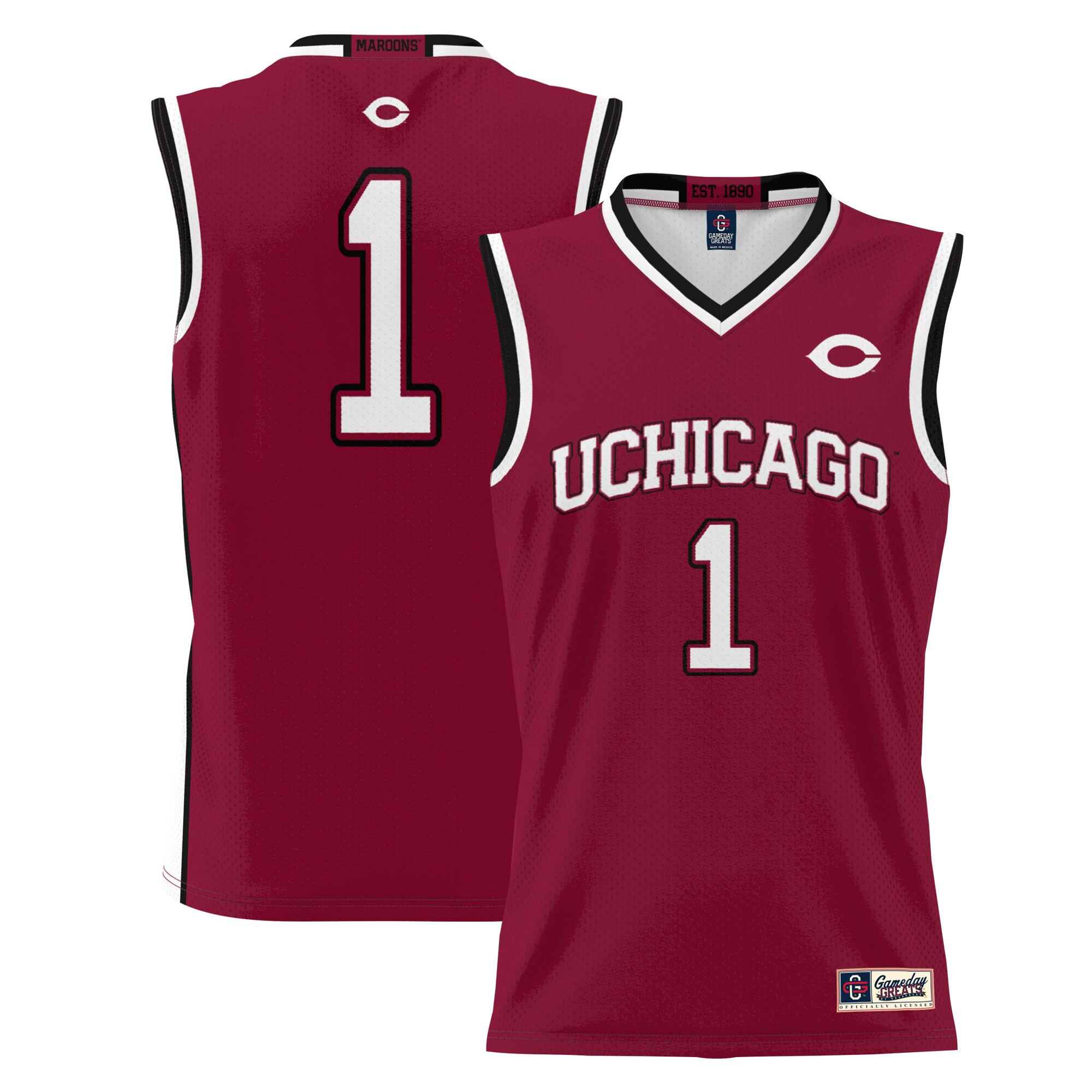 #1 UChicago Maroons ProSphere Basketball Jersey - Maroon