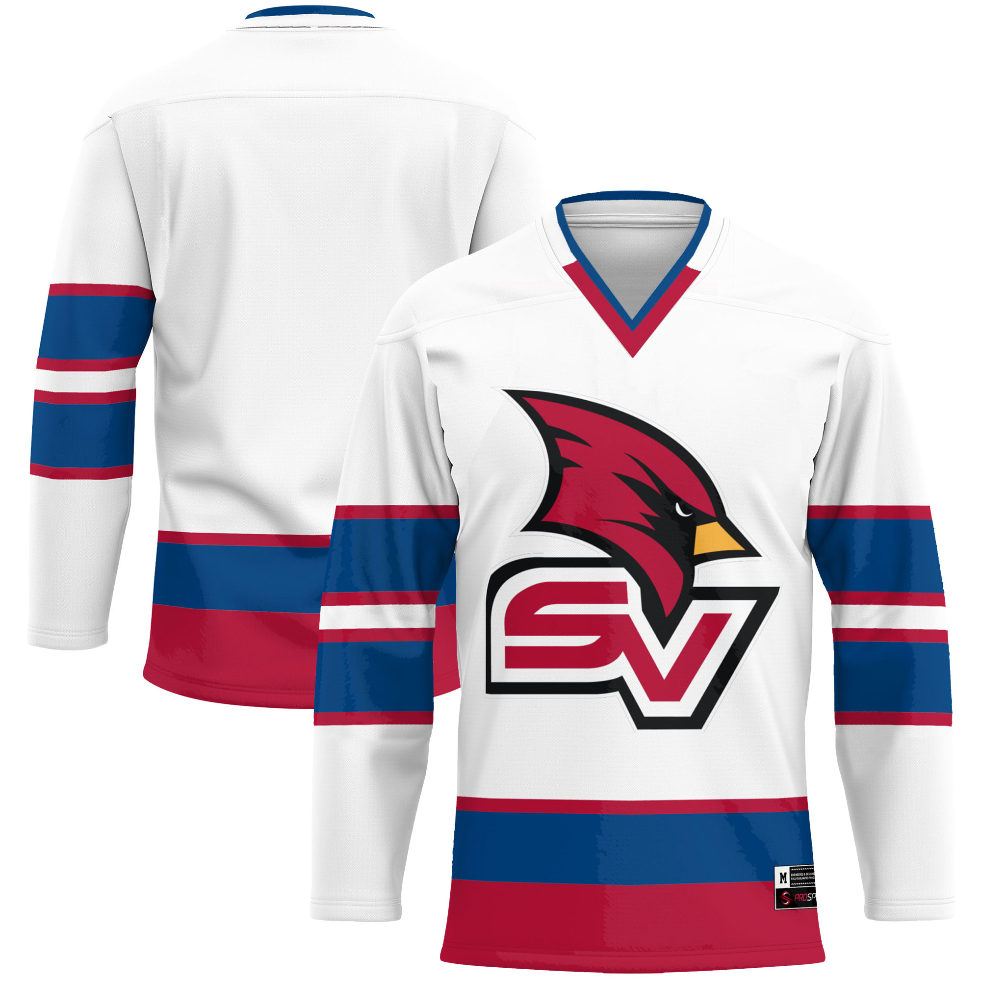 Saginaw Valley State Cardinals Hockey Jersey - White
