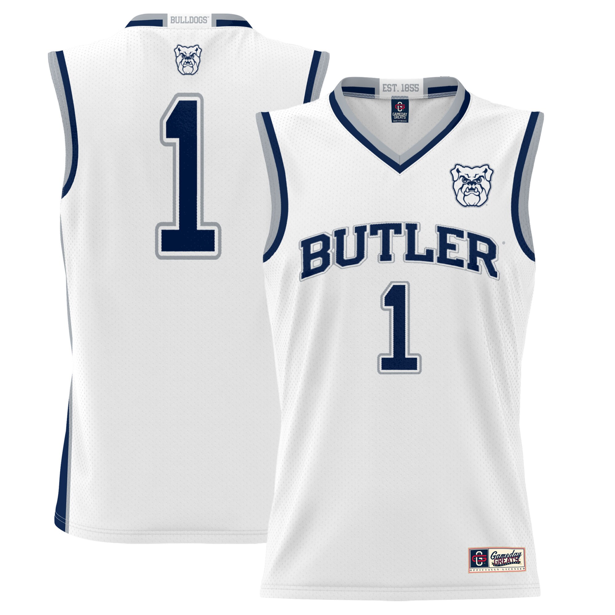 #1 Butler Bulldogs ProSphere Basketball Jersey - White
