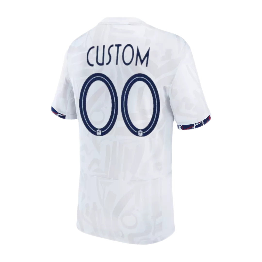 France Custom Away 2023 Women's World Cup Jersey Kit Fan Gear Nation