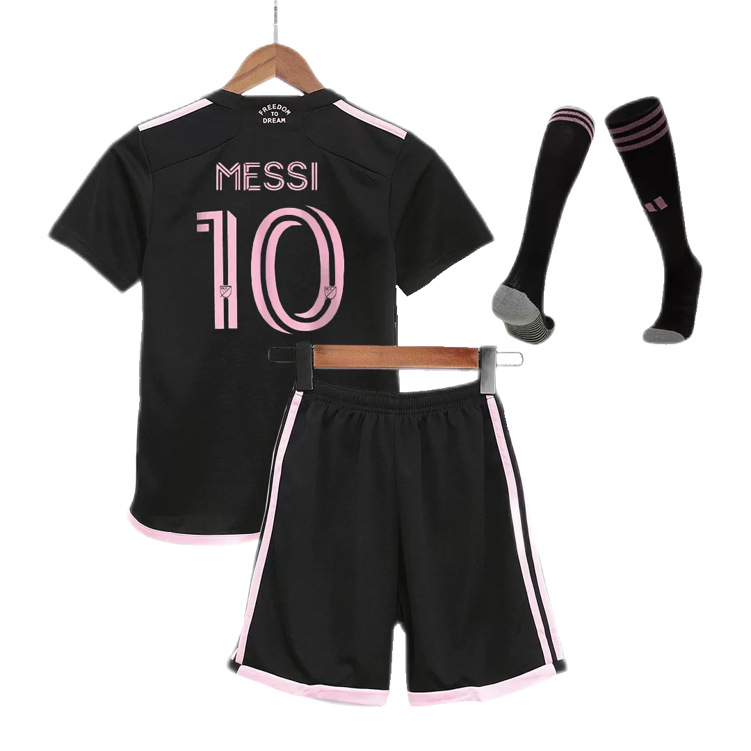 2023 Youth Inter Miami Lionel Messi Away Jersey Kids Kit Fan Gear Nation