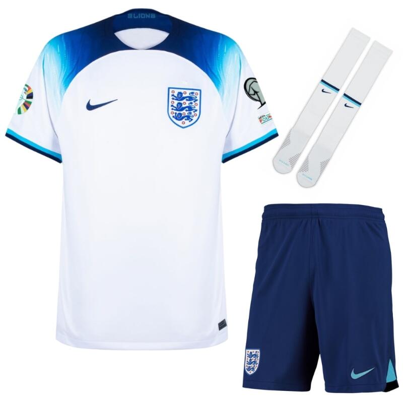 Youth England Home Euro 2024 Qualifying Shirt Jersey Kids Kit Fan