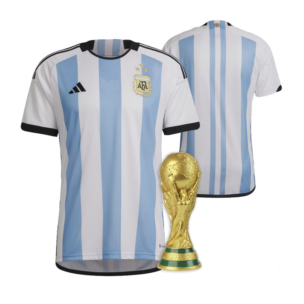 Argentina Home Jersey 2022 World Cup Champions Kit Fan Gear Nation
