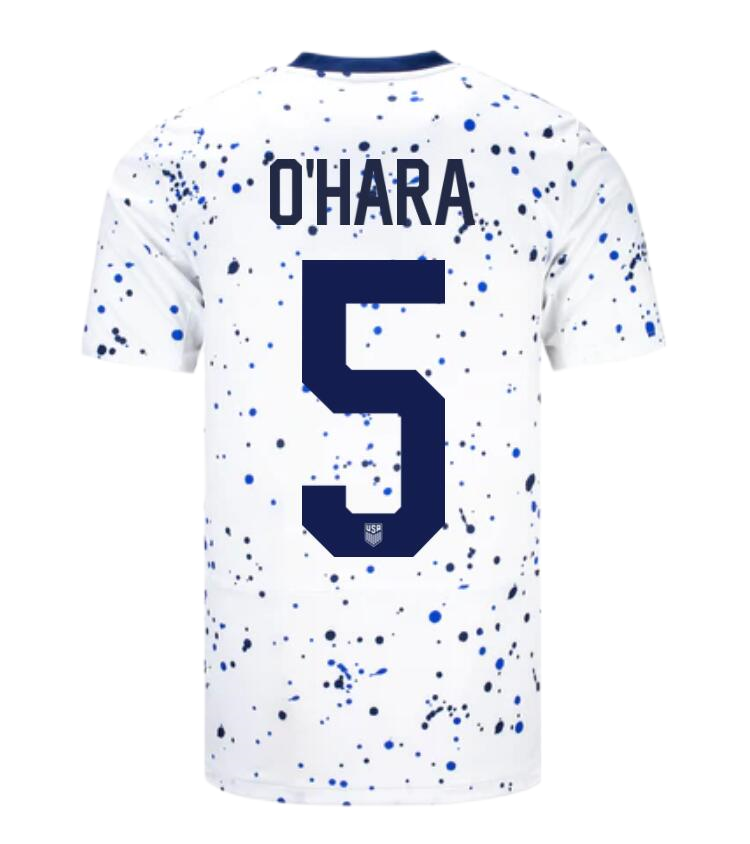 USWNT Kelley O'Hara Home Jersey USA 2023 Women's World Cup Kit Fan