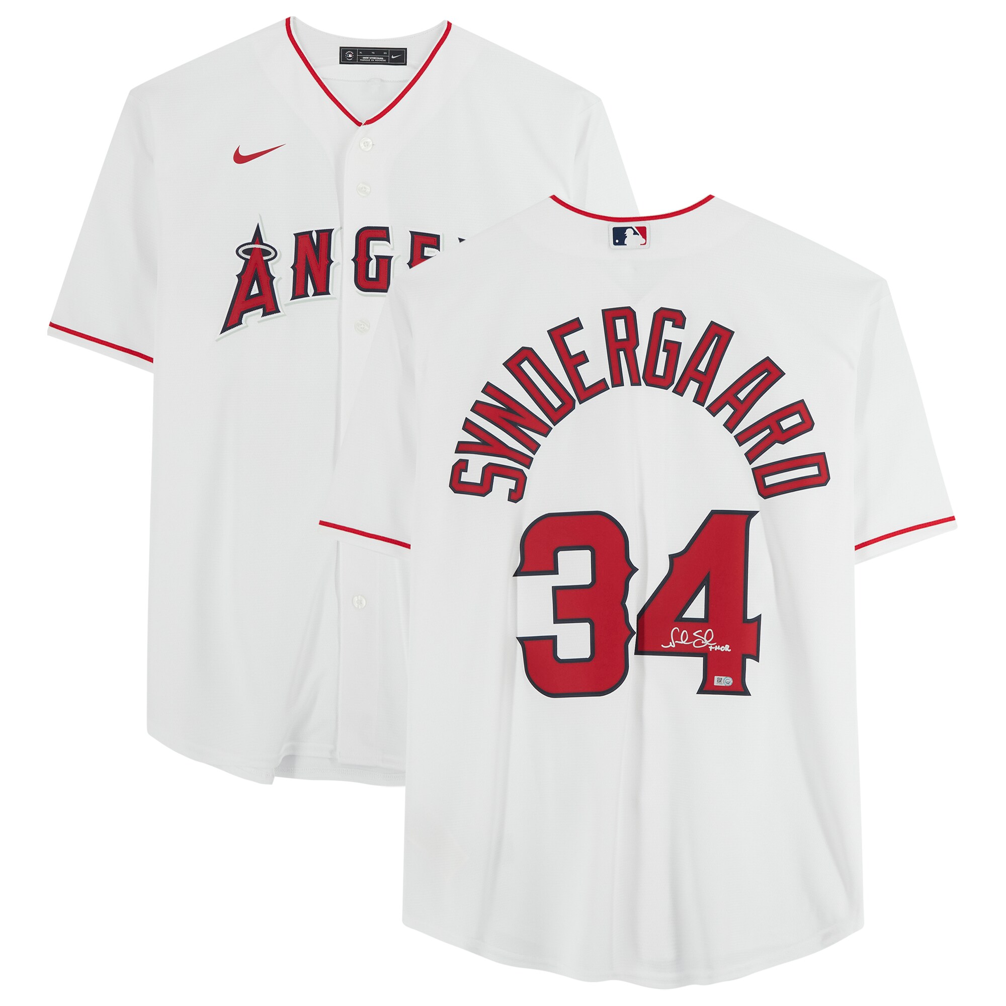 Noah Syndergaard Los Angeles Angels Fanatics Authentic Autographed Nike Replica Jersey with