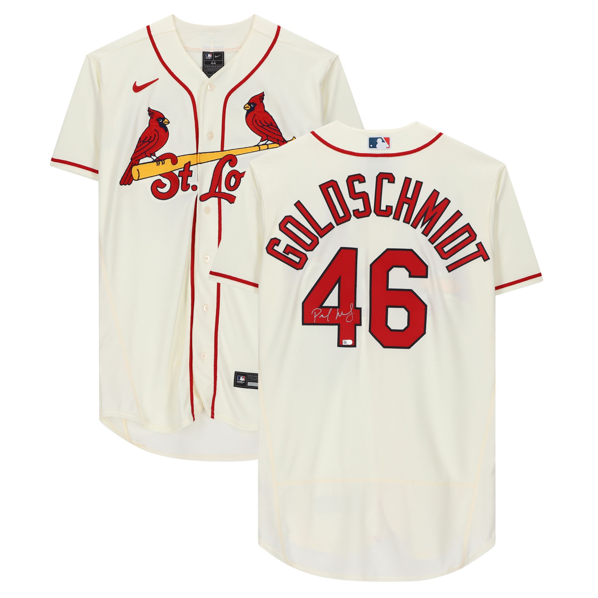 Paul Goldschmidt St. Louis Cardinals Fanatics Authentic Autographed Cream Nike Authentic Jersey